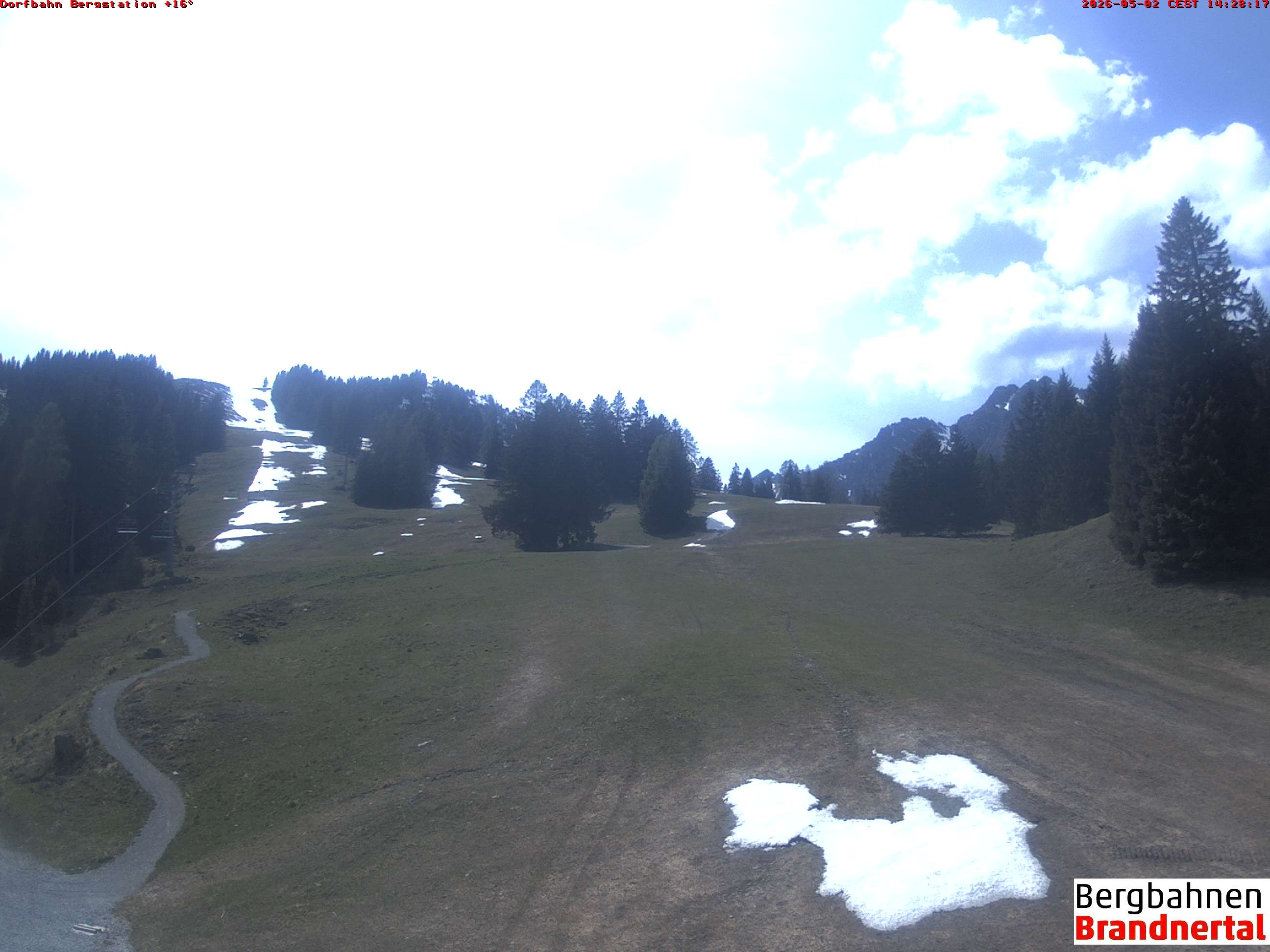 Archiv Foto Webcam Bergstation Dorfbahn, Brandnertal in Vorarlberg