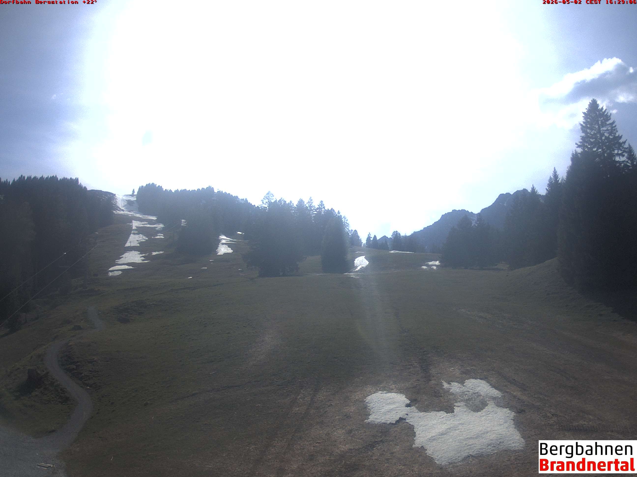 Archiv Foto Webcam Bergstation Dorfbahn, Brandnertal in Vorarlberg