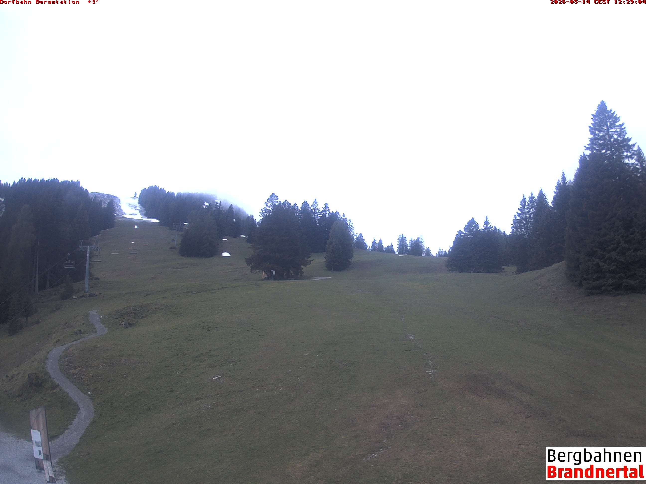 Archiv Foto Webcam Bergstation Dorfbahn, Brandnertal in Vorarlberg