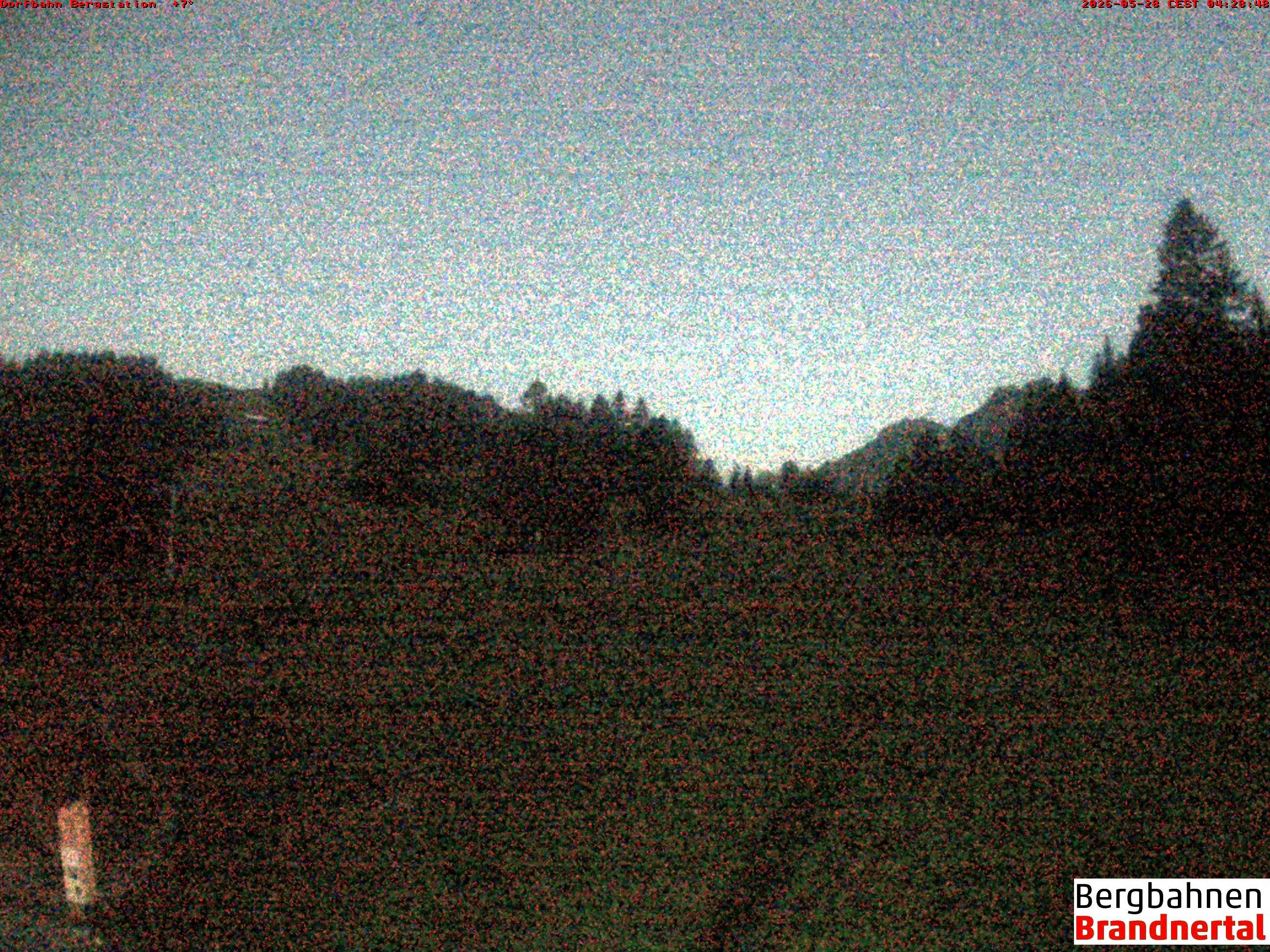 Archived image Webcam mountain station "Dorfbahn", valley "Brandnertal"