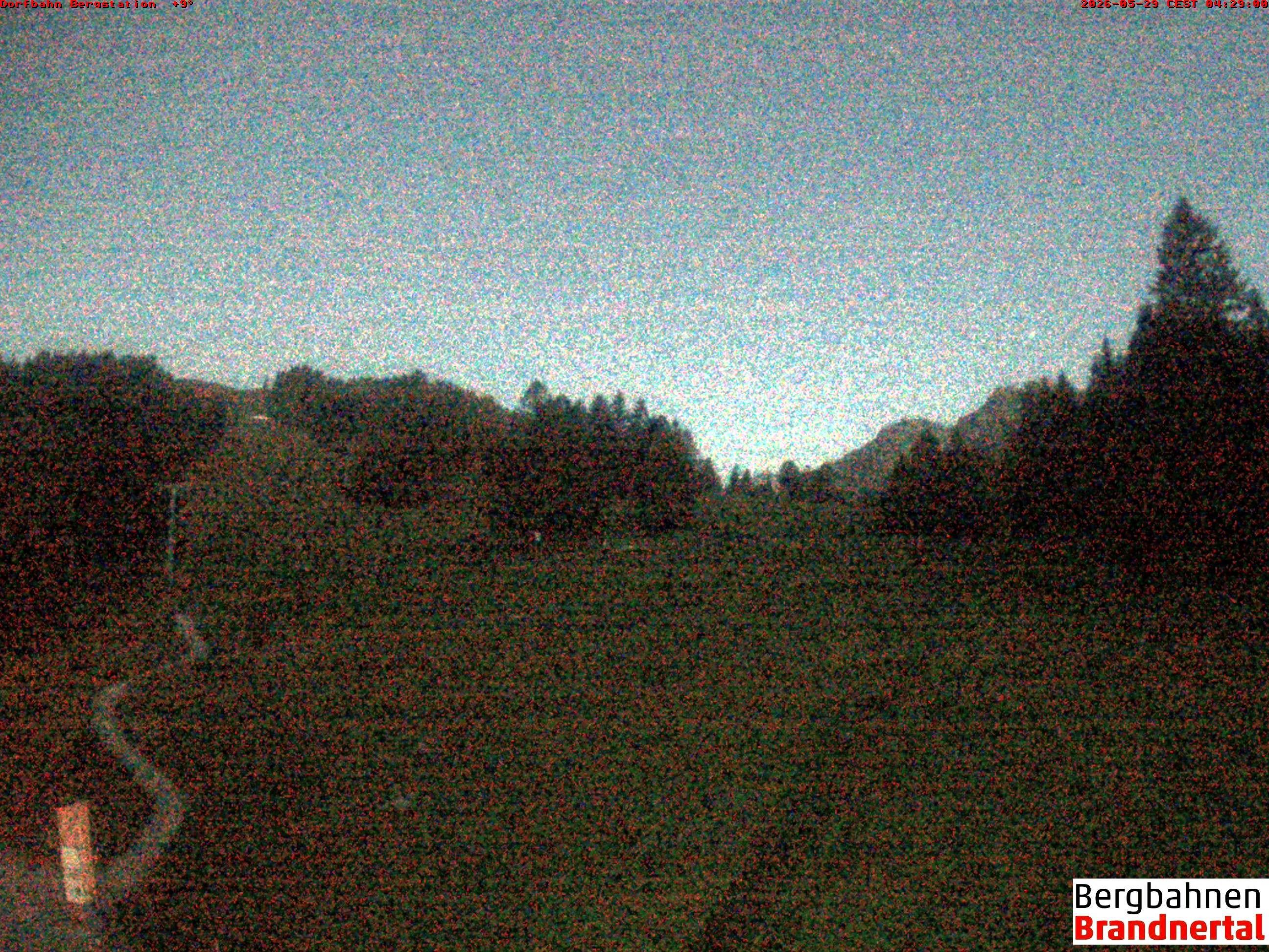 Archived image Webcam mountain station "Dorfbahn", valley "Brandnertal"
