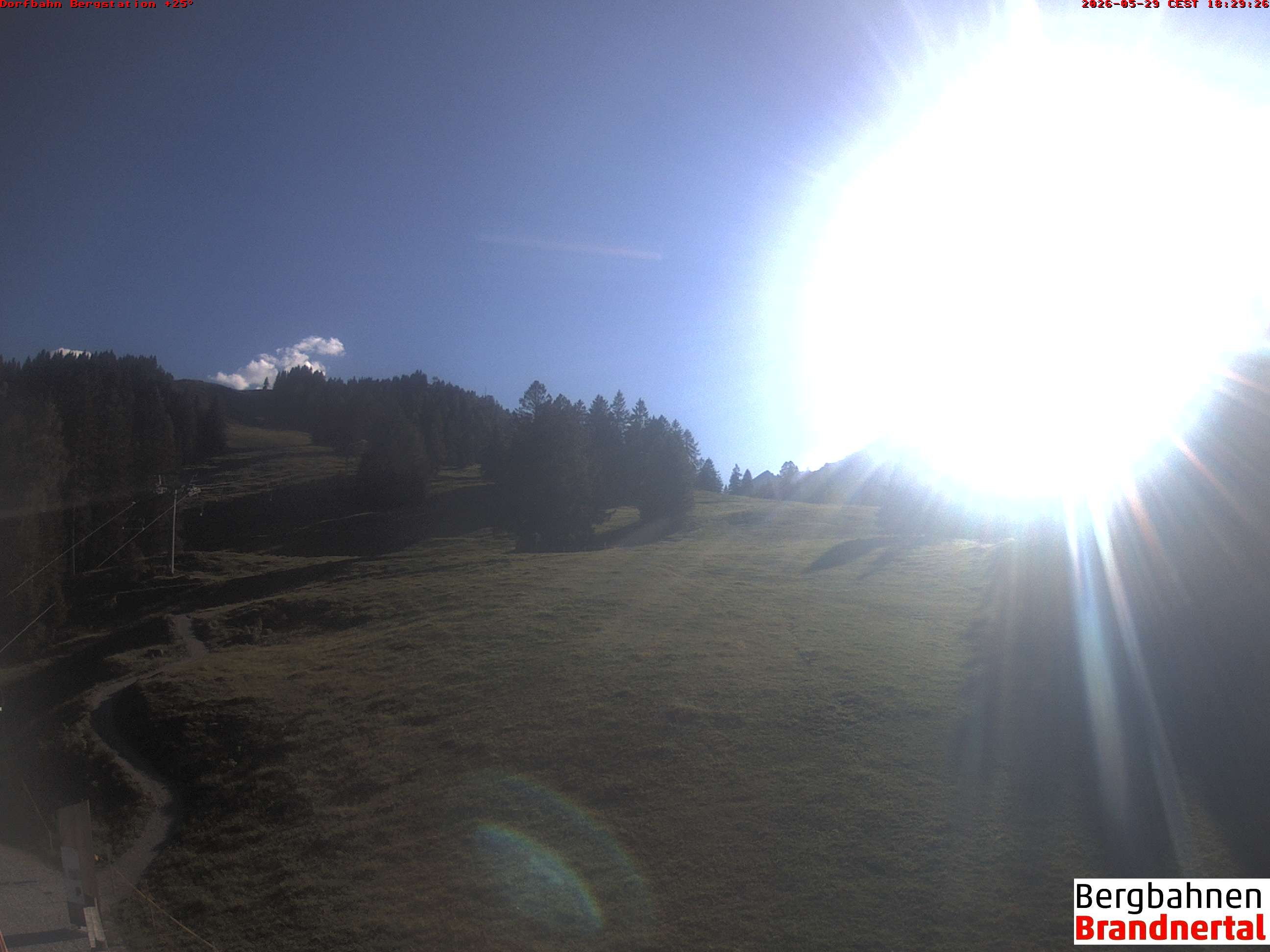 Archived image Webcam mountain station "Dorfbahn", valley "Brandnertal"