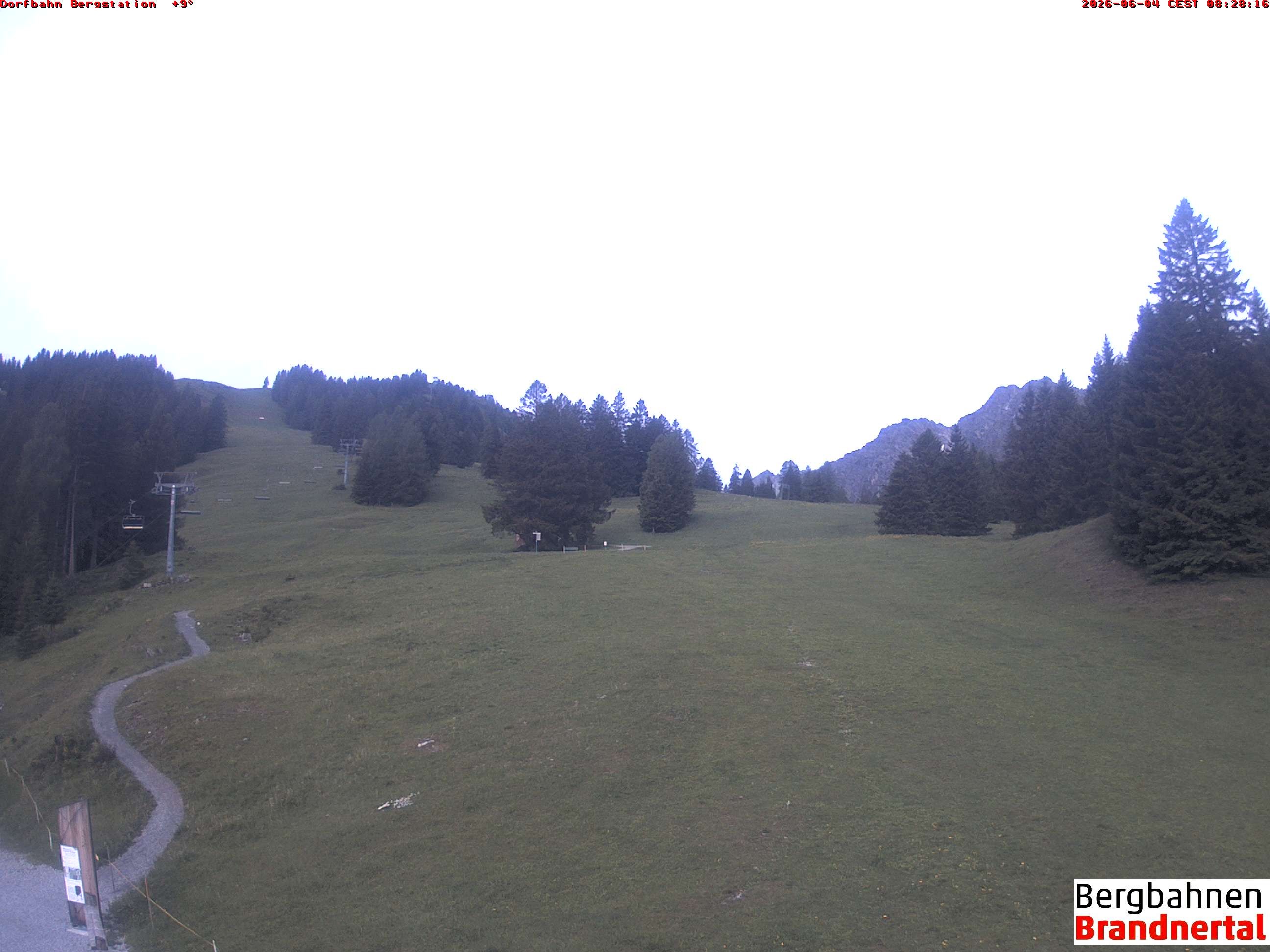 Archiv Foto Webcam Bergstation Dorfbahn, Brandnertal in Vorarlberg