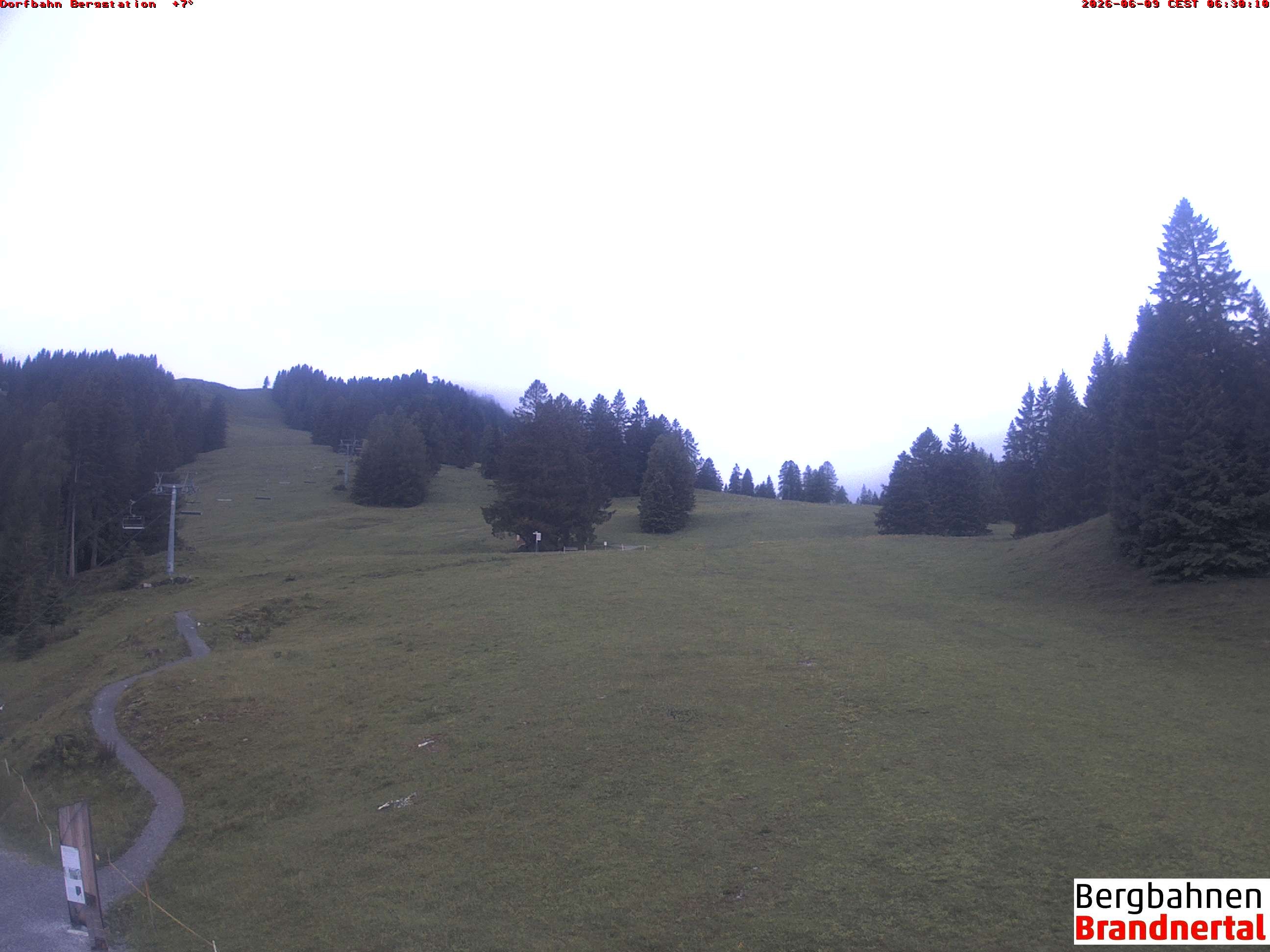 Archiv Foto Webcam Bergstation Dorfbahn, Brandnertal in Vorarlberg