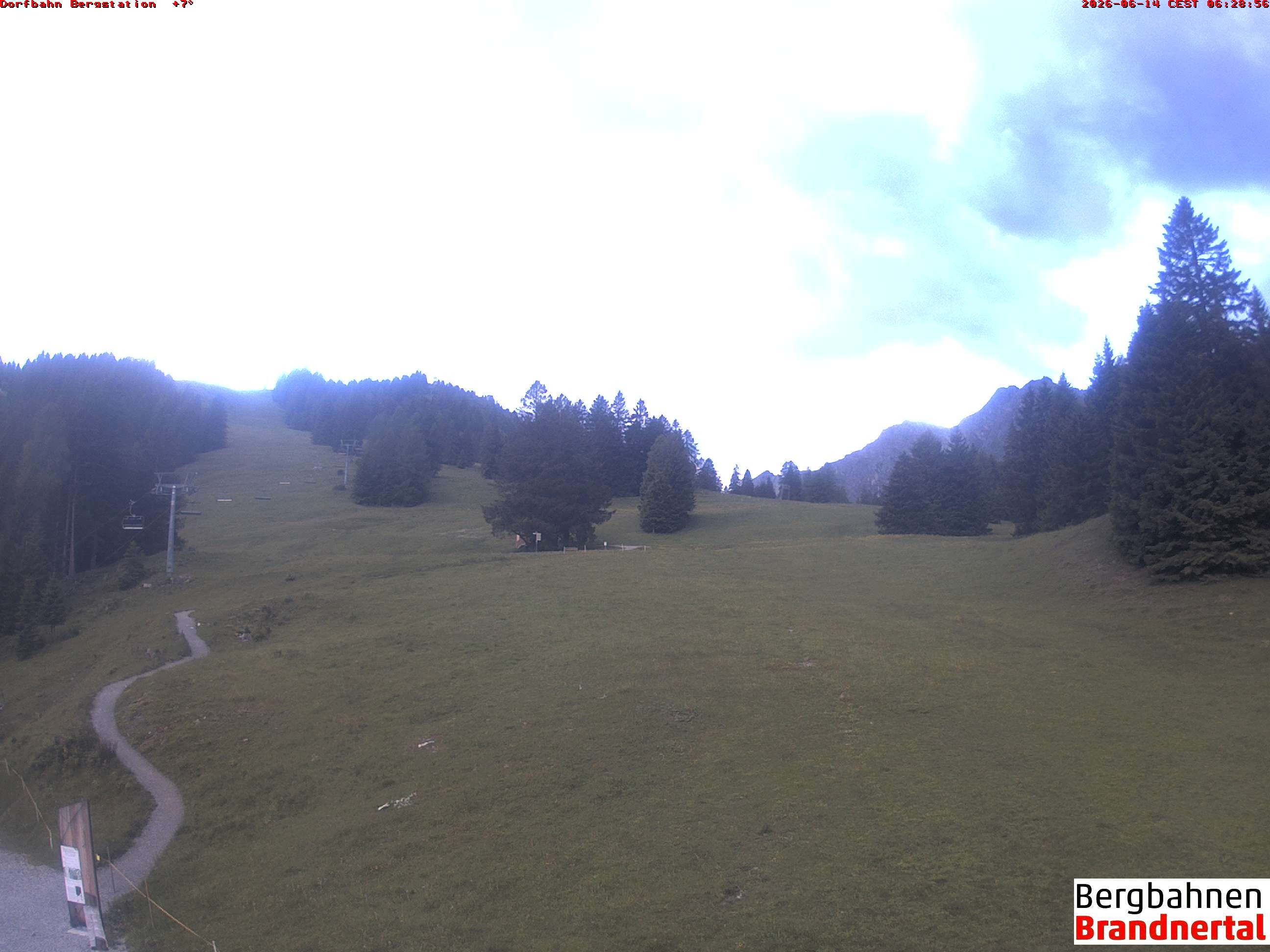 Archiv Foto Webcam Bergstation Dorfbahn, Brandnertal in Vorarlberg