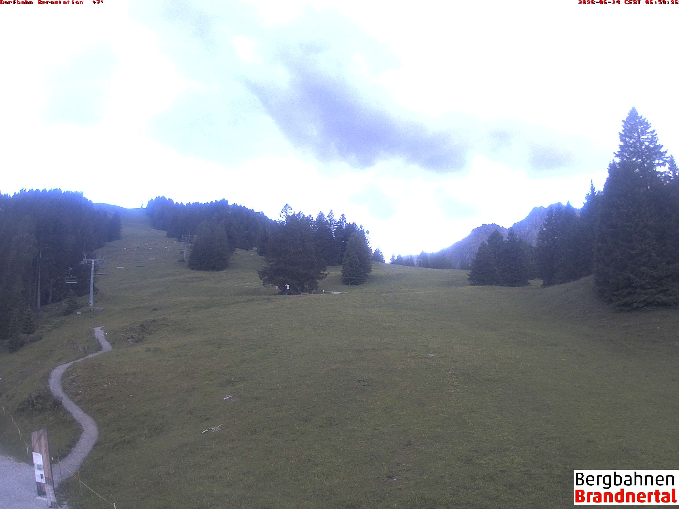 Archiv Foto Webcam Bergstation Dorfbahn, Brandnertal in Vorarlberg