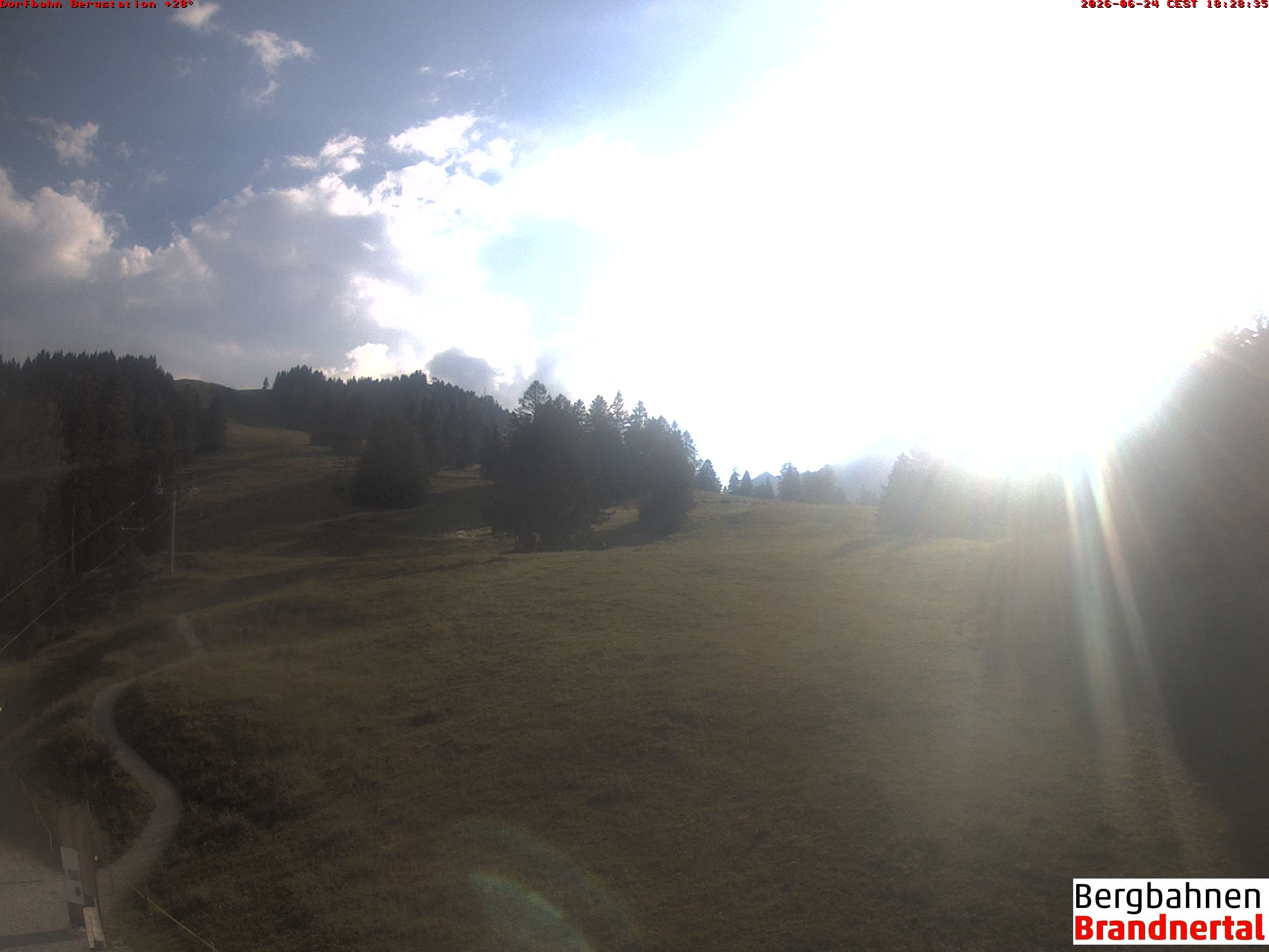 Archiv Foto Webcam Bergstation Dorfbahn, Brandnertal in Vorarlberg