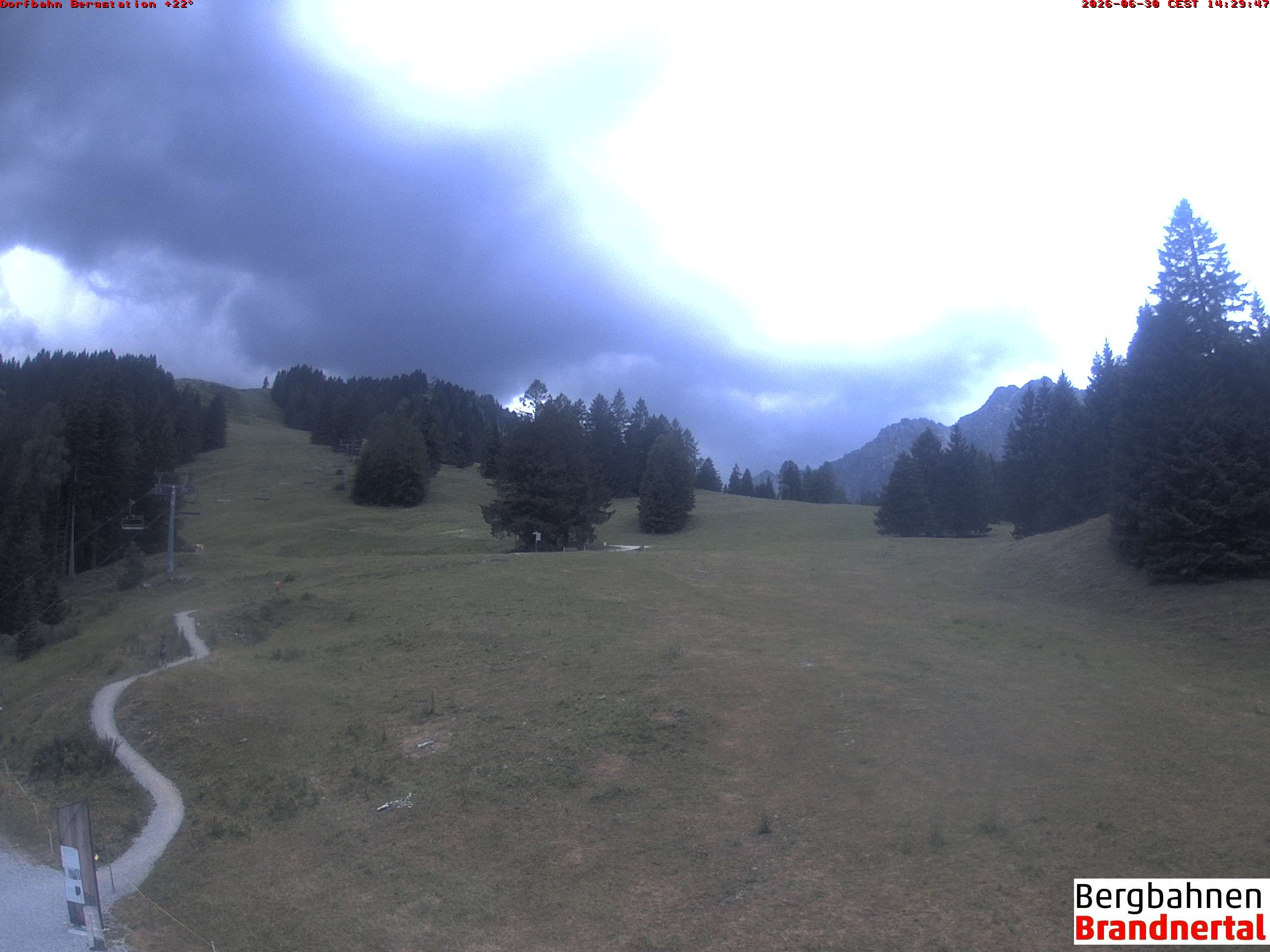 Archiv Foto Webcam Bergstation Dorfbahn, Brandnertal in Vorarlberg