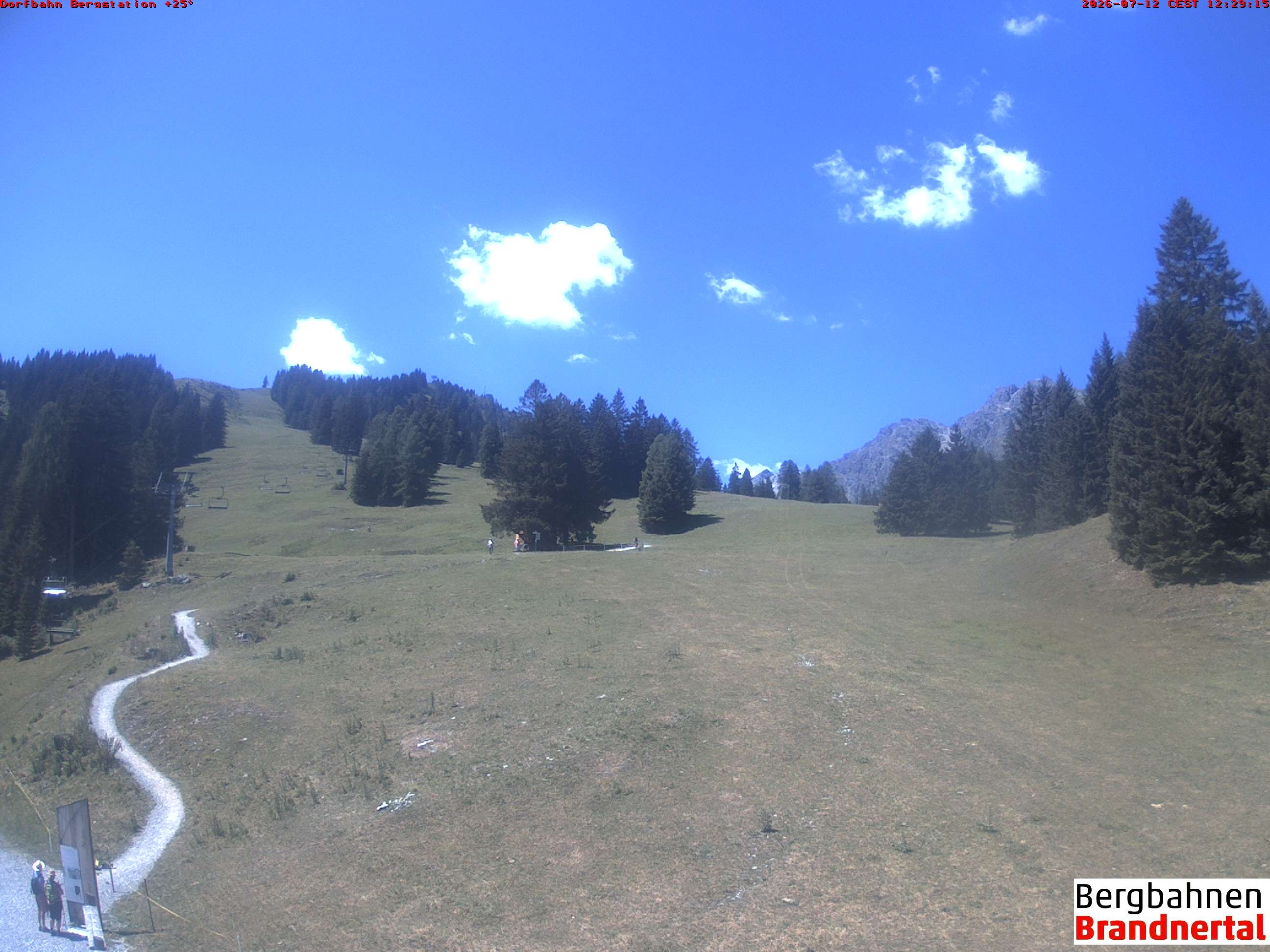 Archiv Foto Webcam Bergstation Dorfbahn, Brandnertal in Vorarlberg