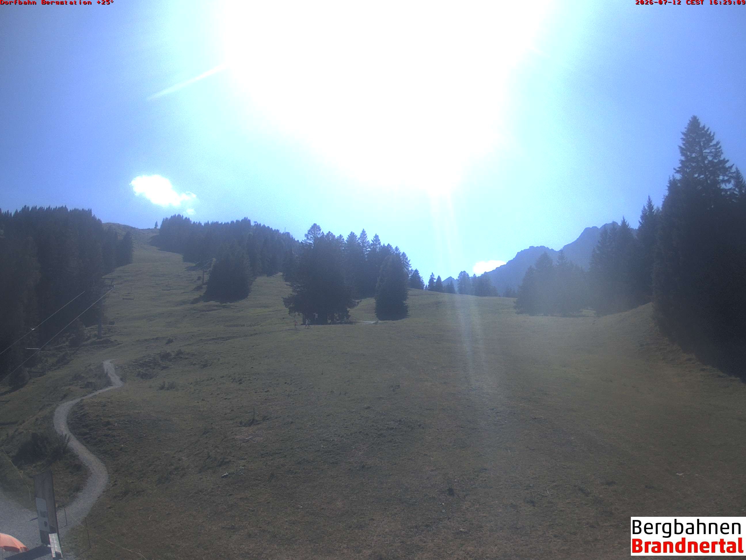 Archiv Foto Webcam Bergstation Dorfbahn, Brandnertal in Vorarlberg