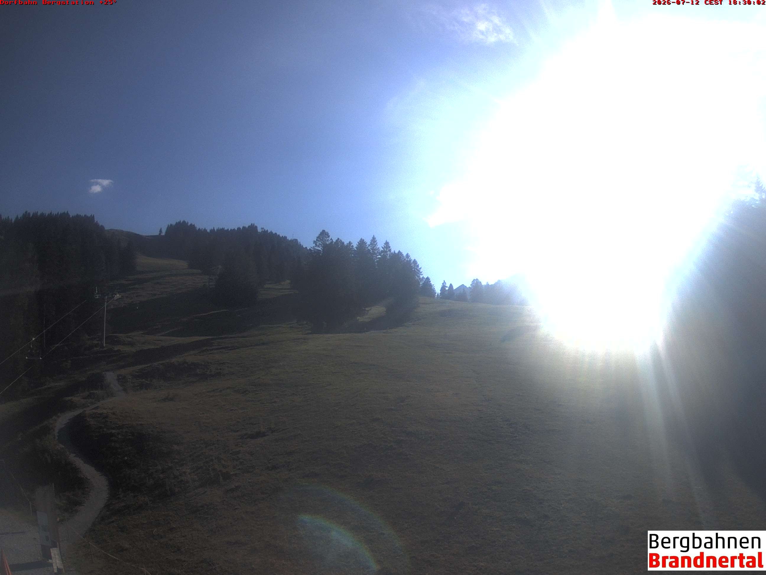 Archiv Foto Webcam Bergstation Dorfbahn, Brandnertal in Vorarlberg