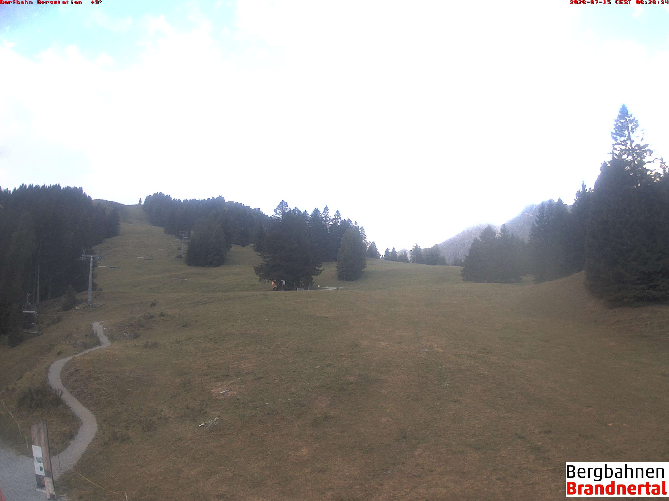 Archiv Foto Webcam Bergstation Dorfbahn, Brandnertal in Vorarlberg
