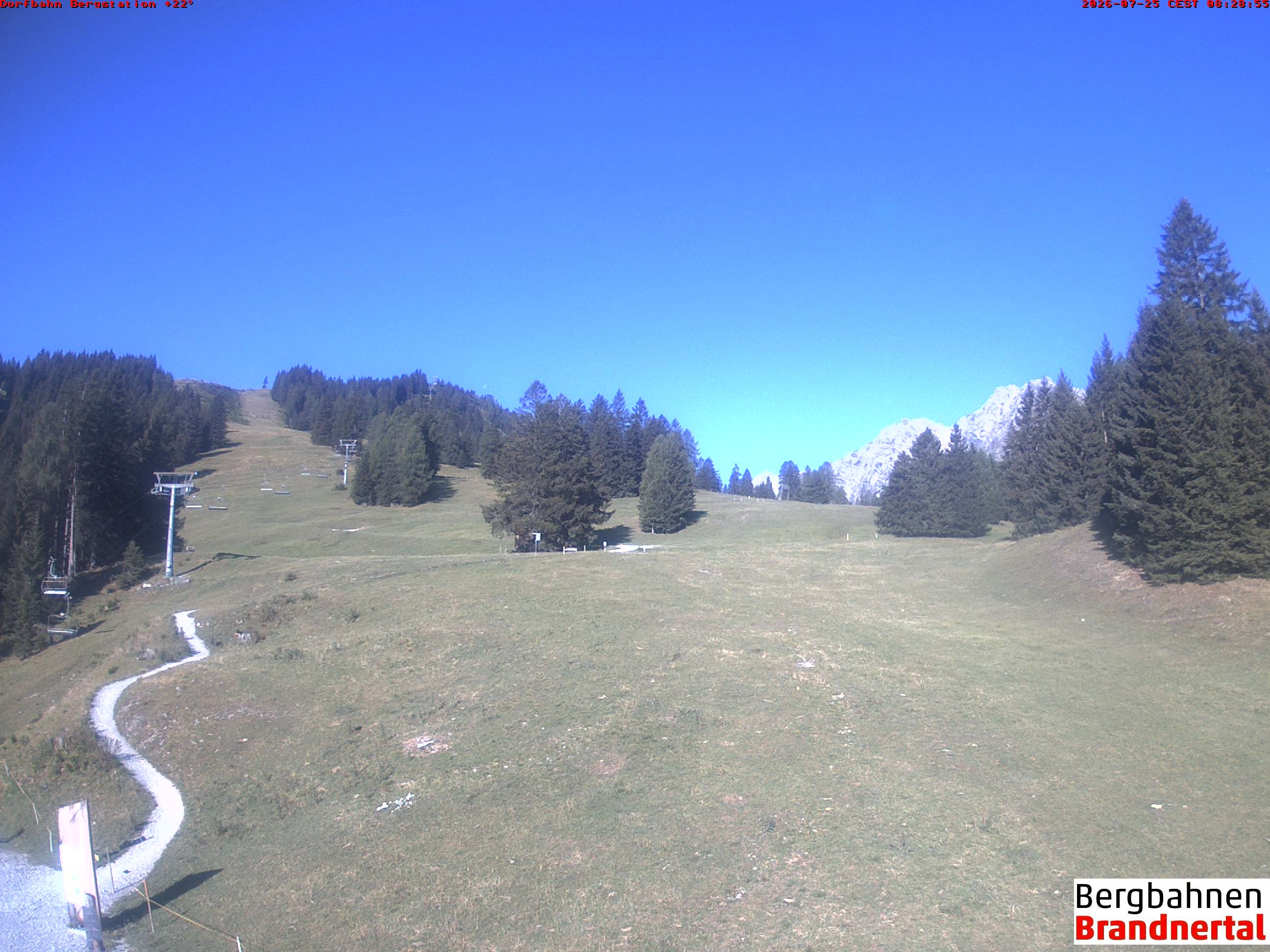Archiv Foto Webcam Bergstation Dorfbahn, Brandnertal in Vorarlberg