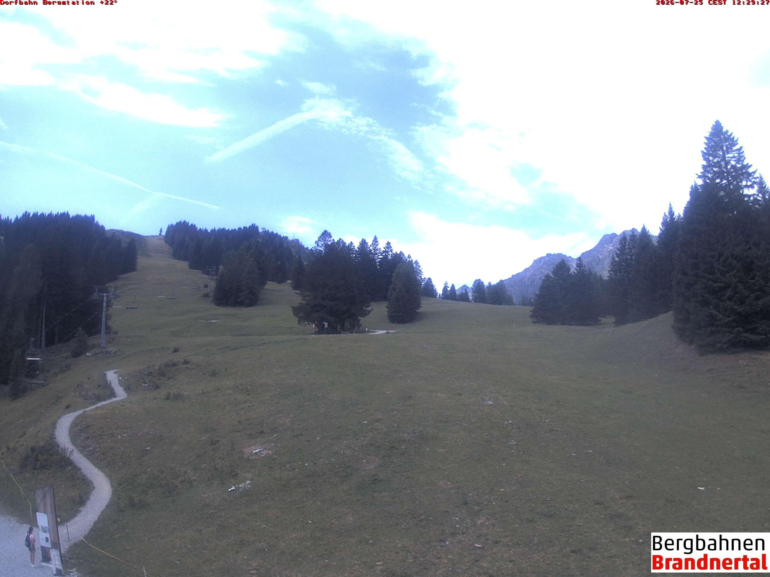 Archiv Foto Webcam Bergstation Dorfbahn, Brandnertal in Vorarlberg