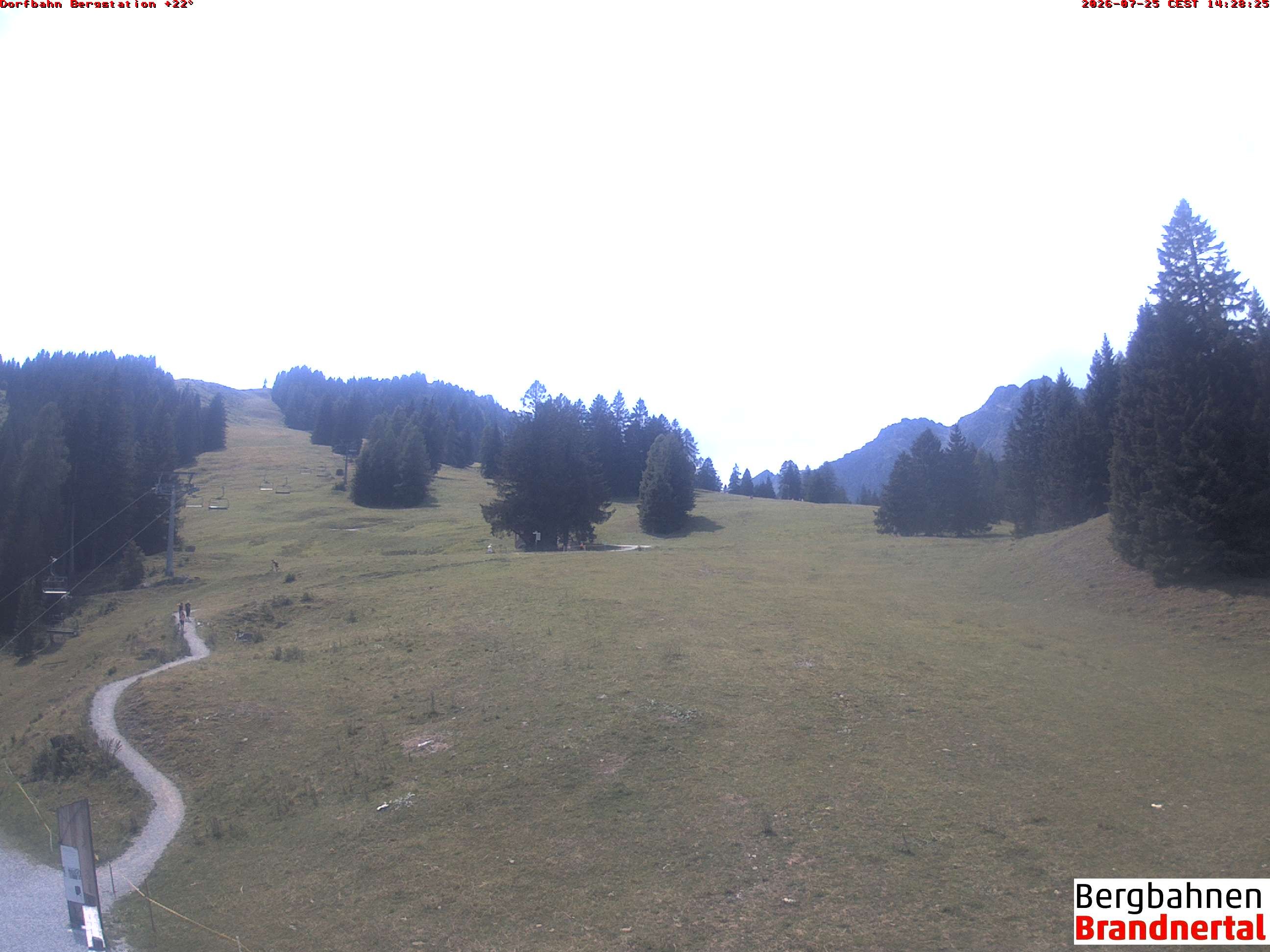 Archiv Foto Webcam Bergstation Dorfbahn, Brandnertal in Vorarlberg
