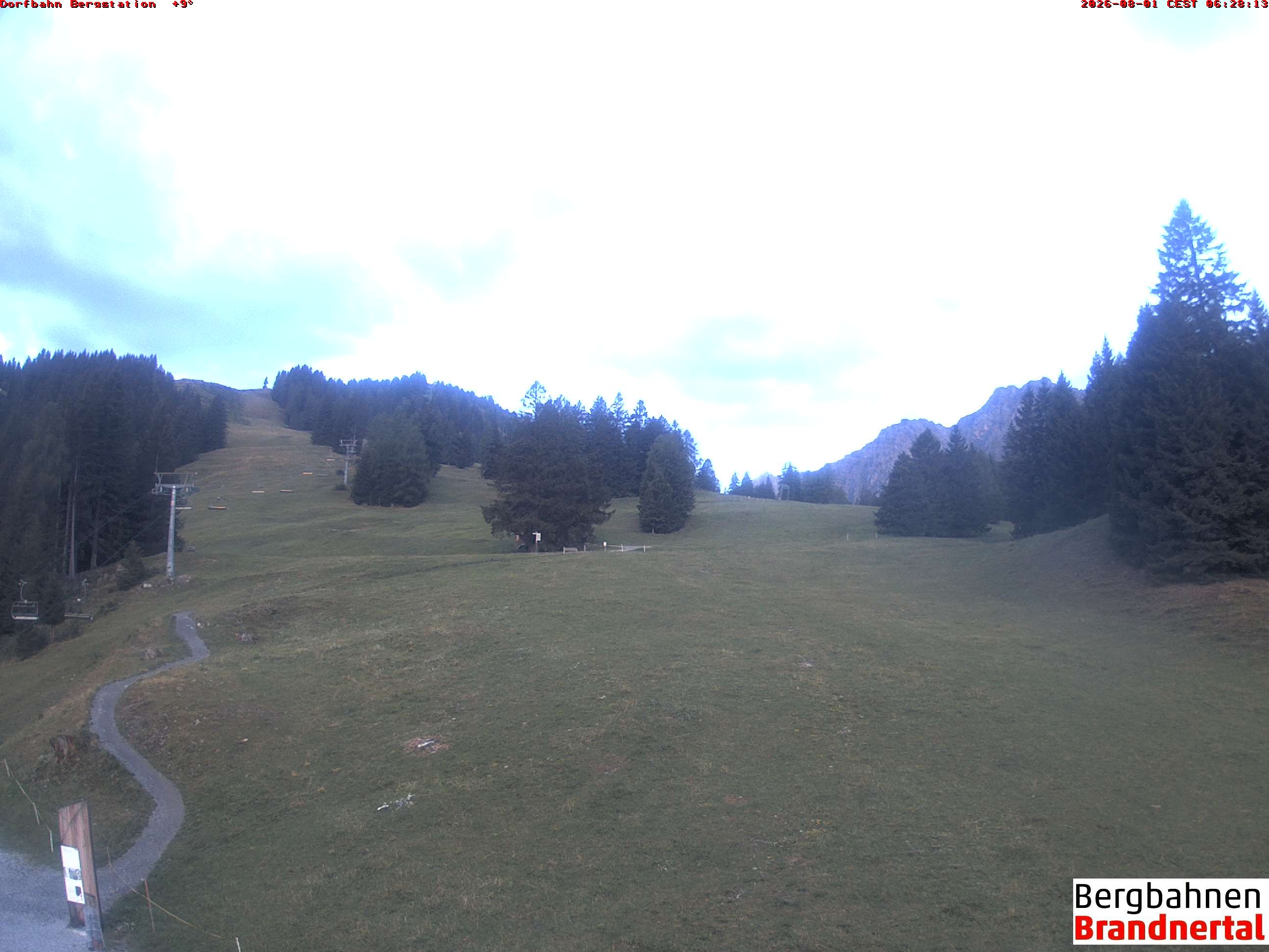 Archiv Foto Webcam Bergstation Dorfbahn, Brandnertal in Vorarlberg