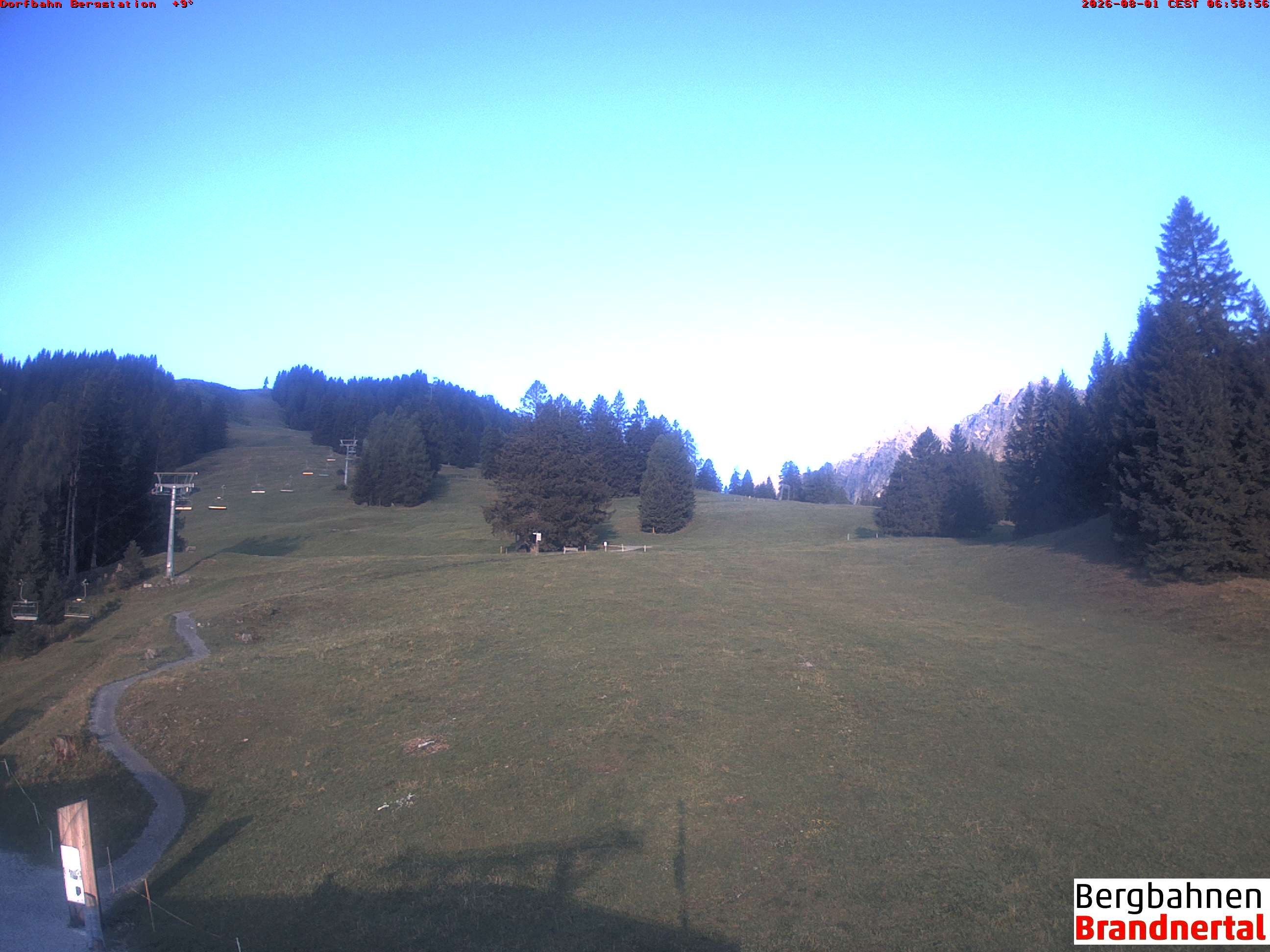 Archiv Foto Webcam Bergstation Dorfbahn, Brandnertal in Vorarlberg