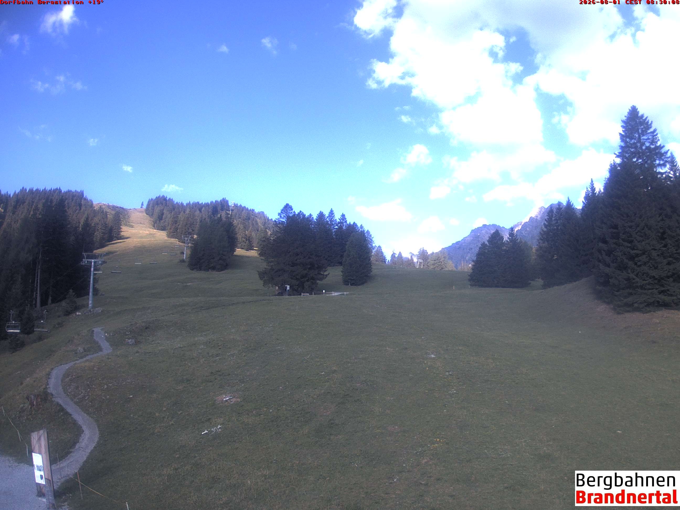 Archiv Foto Webcam Bergstation Dorfbahn, Brandnertal in Vorarlberg