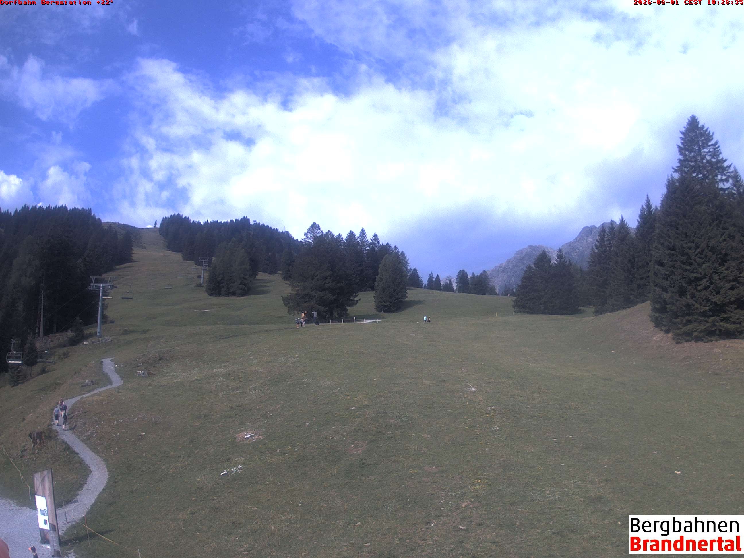 Archiv Foto Webcam Bergstation Dorfbahn, Brandnertal in Vorarlberg