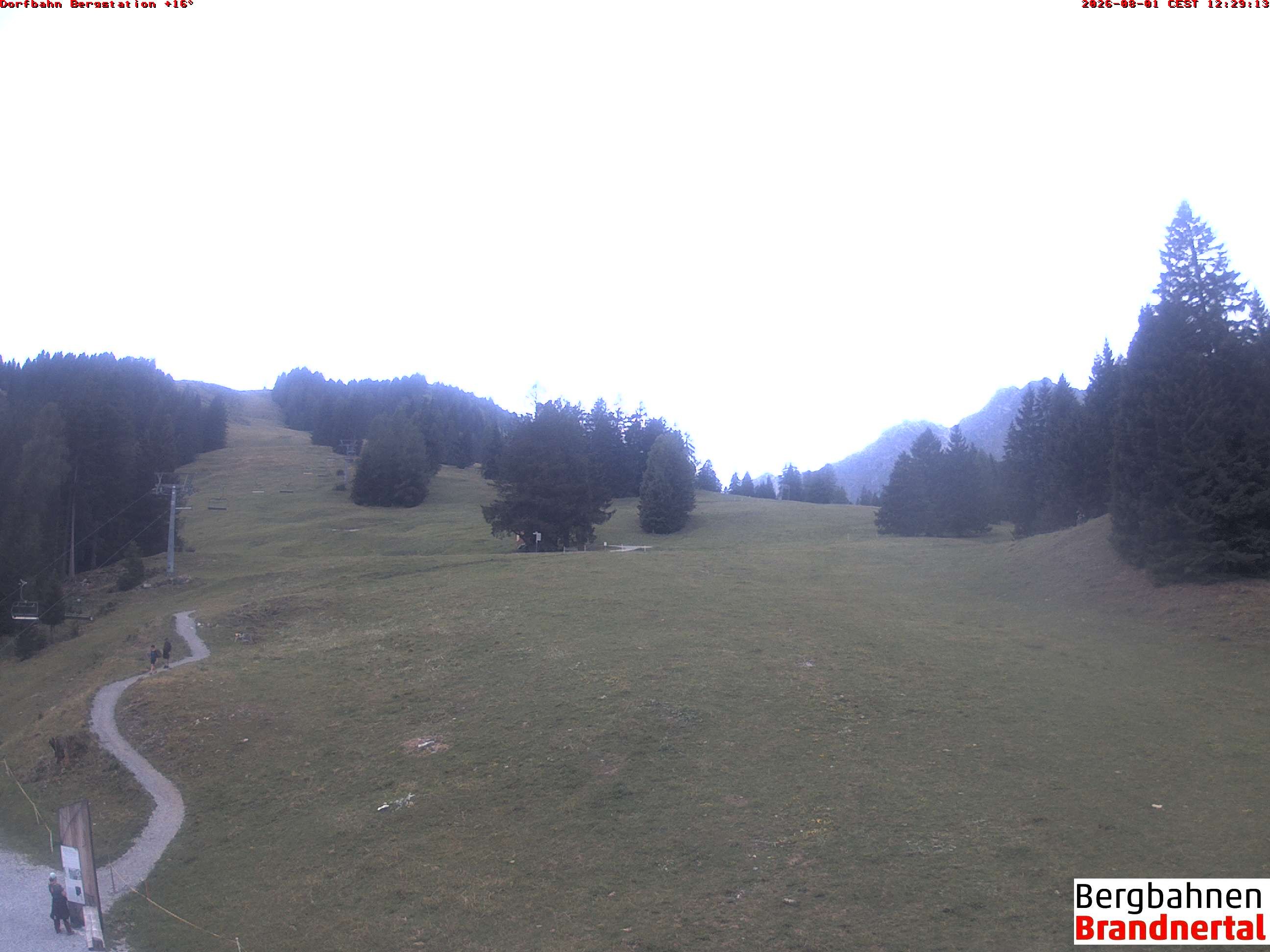Archiv Foto Webcam Bergstation Dorfbahn, Brandnertal in Vorarlberg