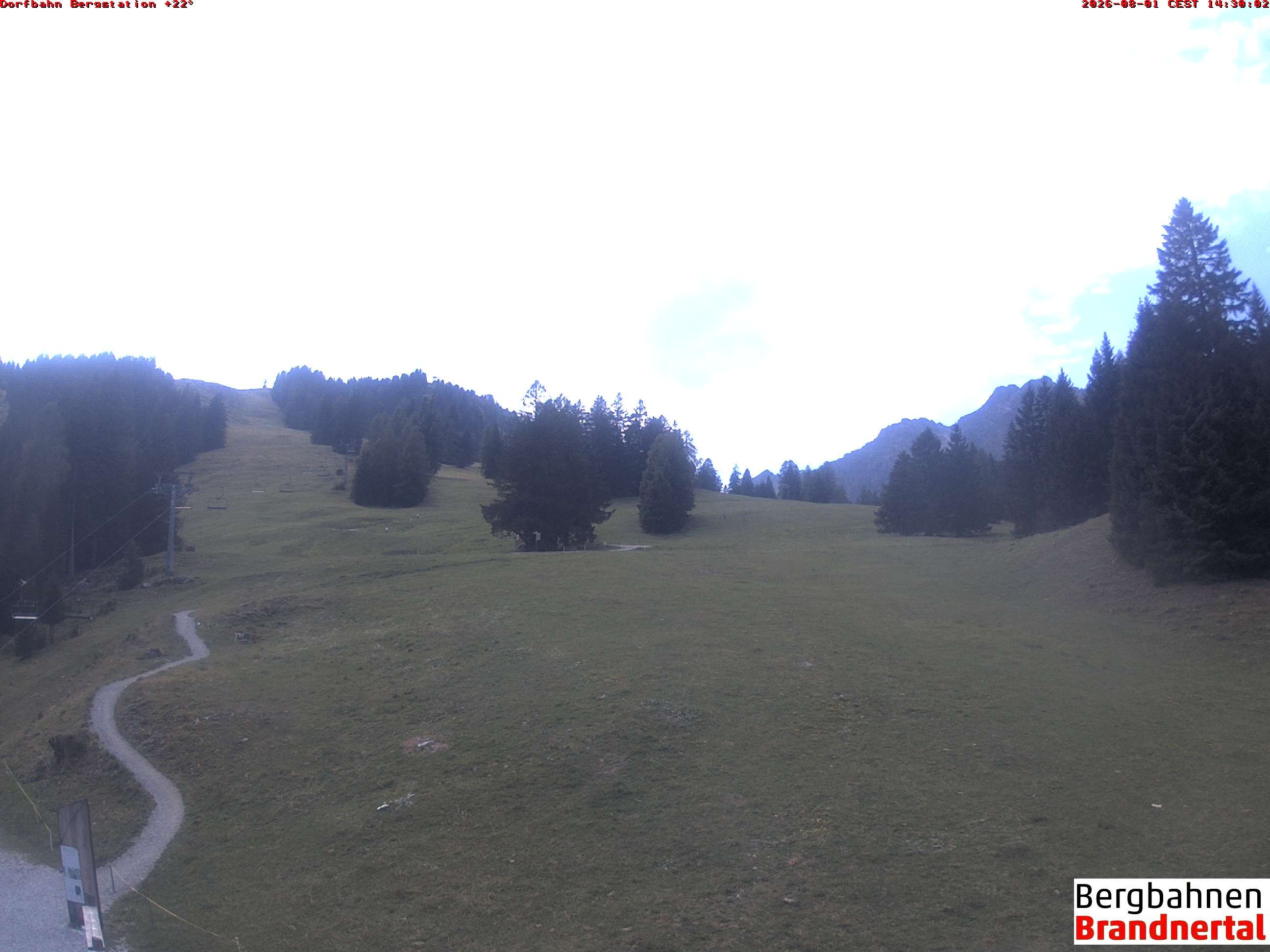 Archiv Foto Webcam Bergstation Dorfbahn, Brandnertal in Vorarlberg