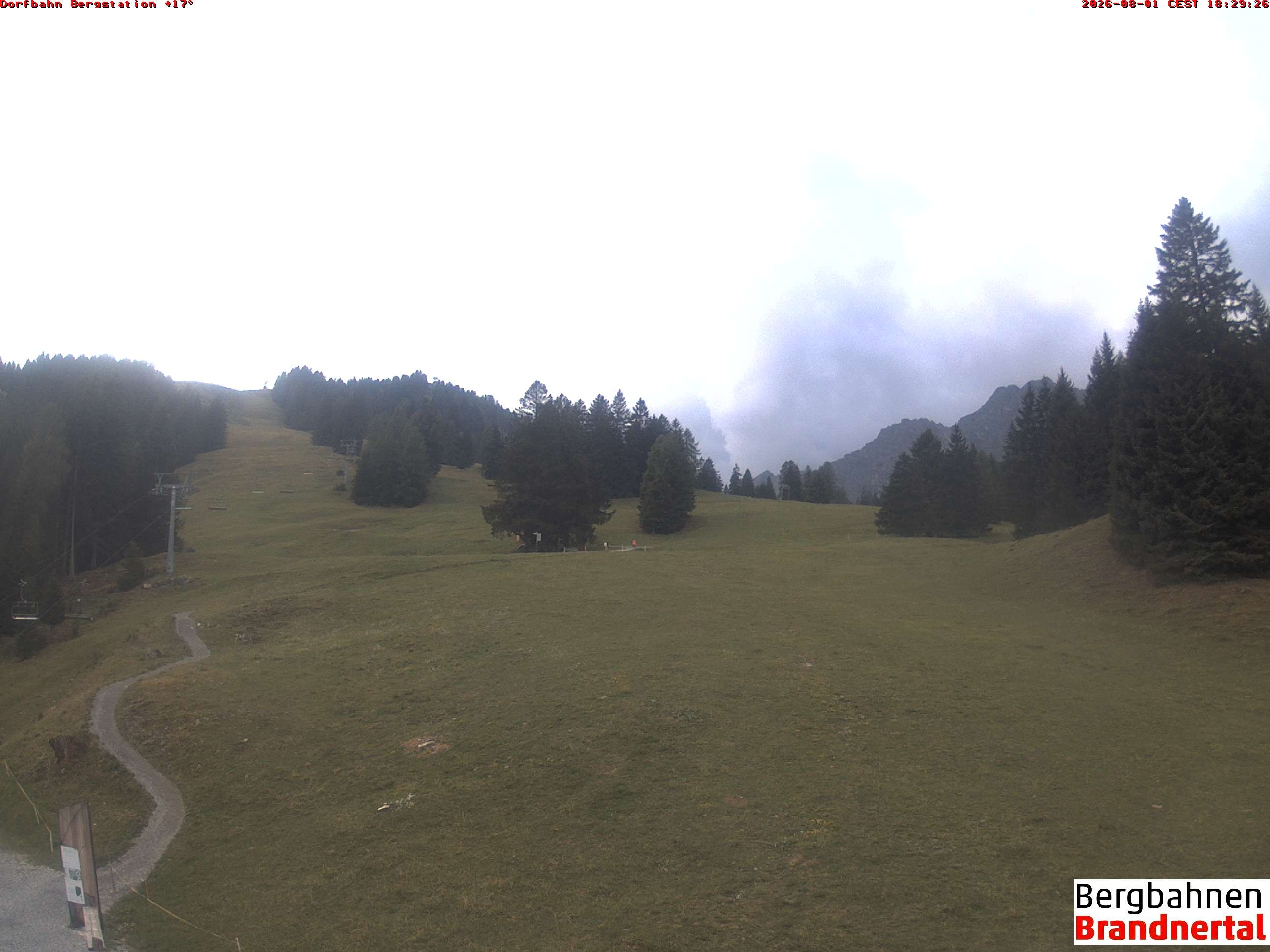 Archiv Foto Webcam Bergstation Dorfbahn, Brandnertal in Vorarlberg