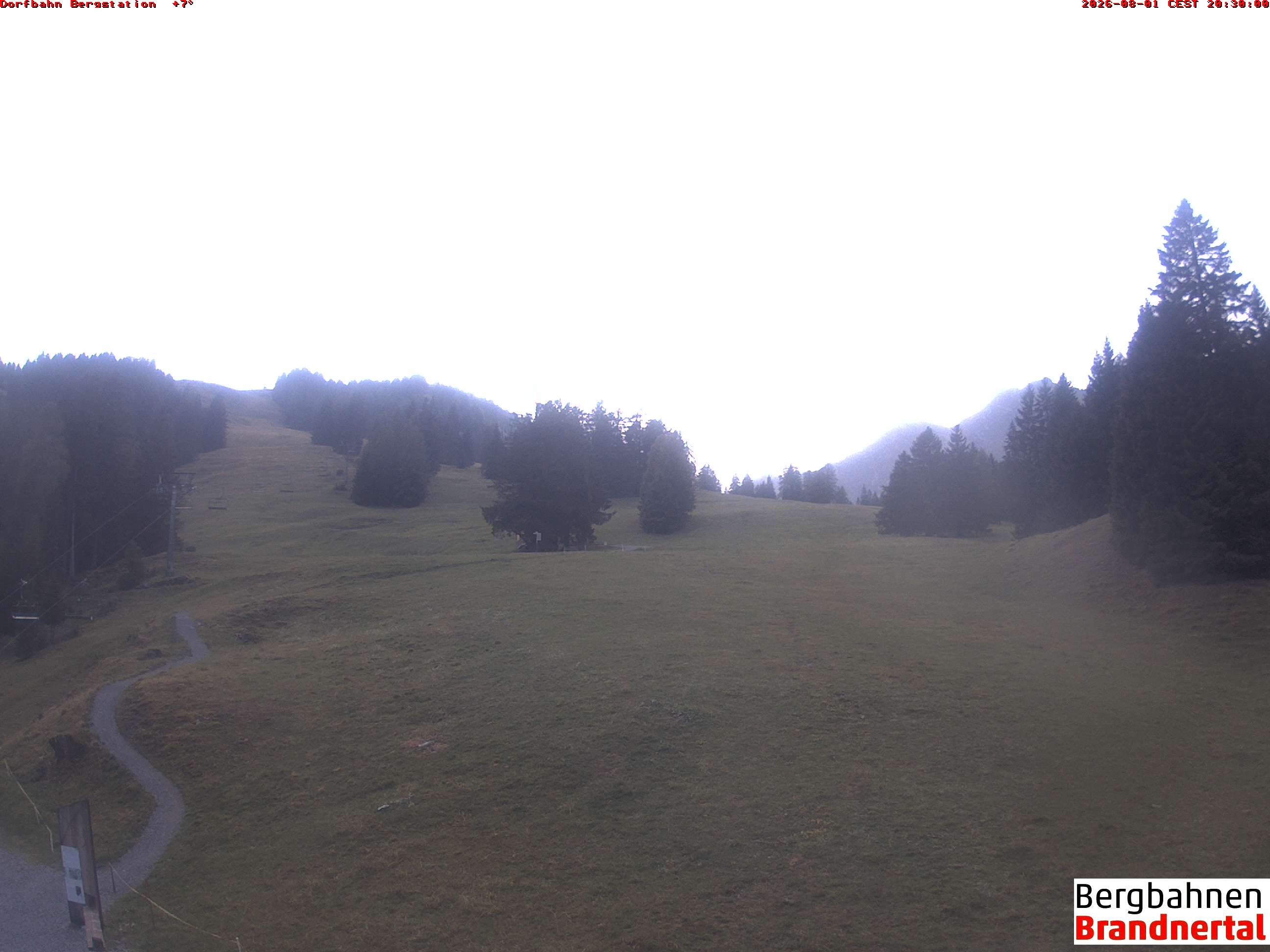 Archiv Foto Webcam Bergstation Dorfbahn, Brandnertal in Vorarlberg