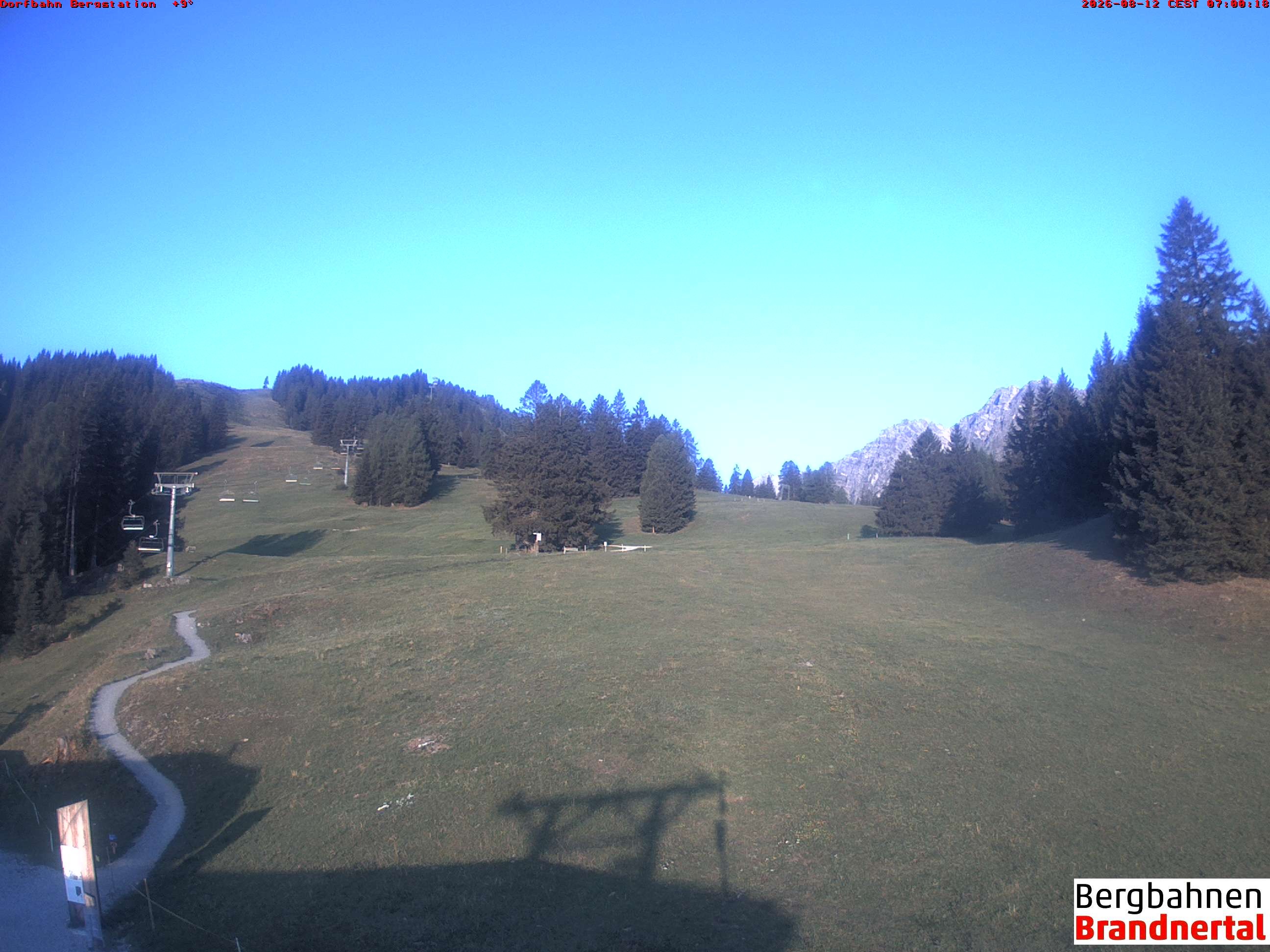 Archiv Foto Webcam Bergstation Dorfbahn, Brandnertal in Vorarlberg