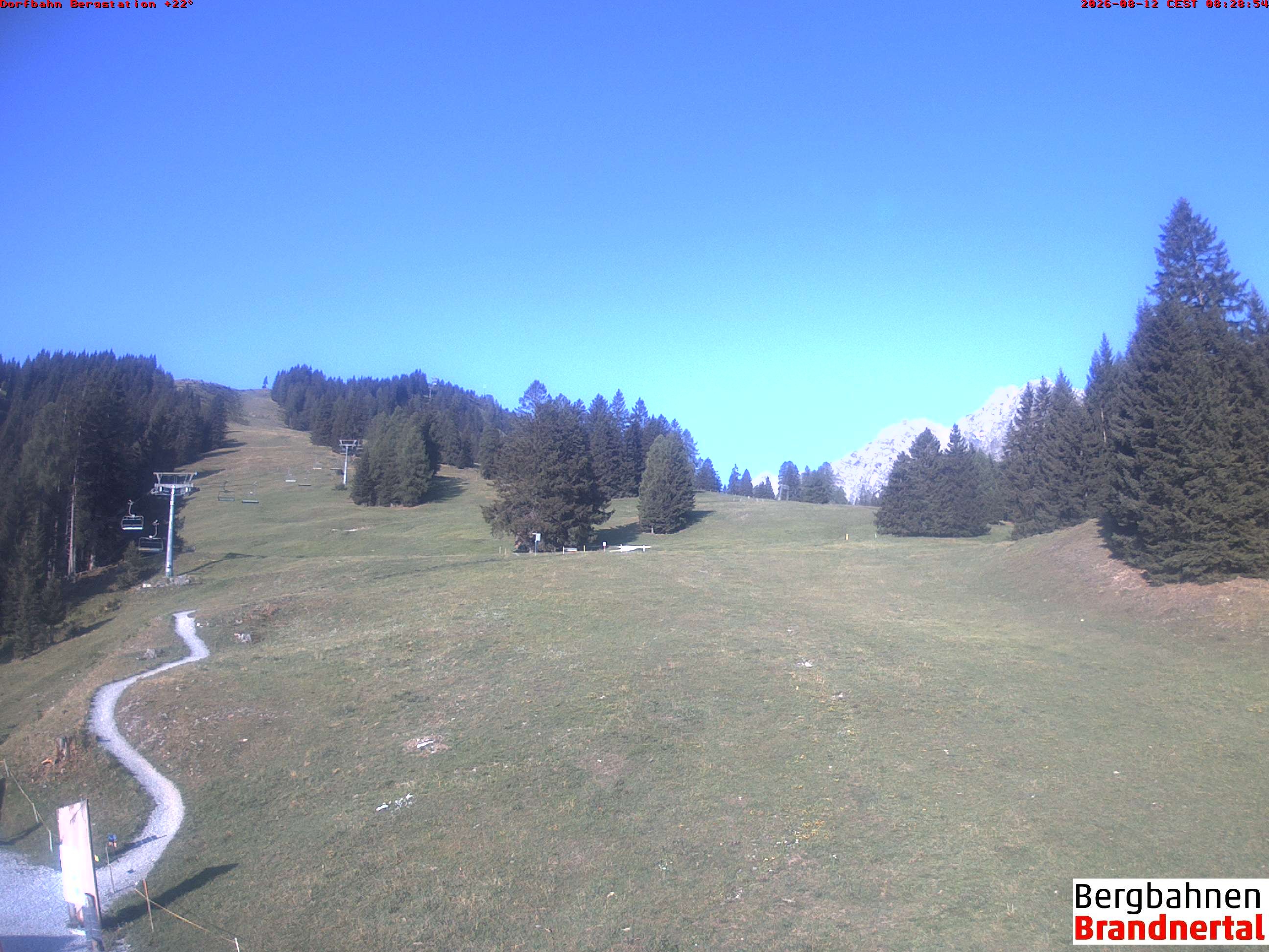 Archiv Foto Webcam Bergstation Dorfbahn, Brandnertal in Vorarlberg