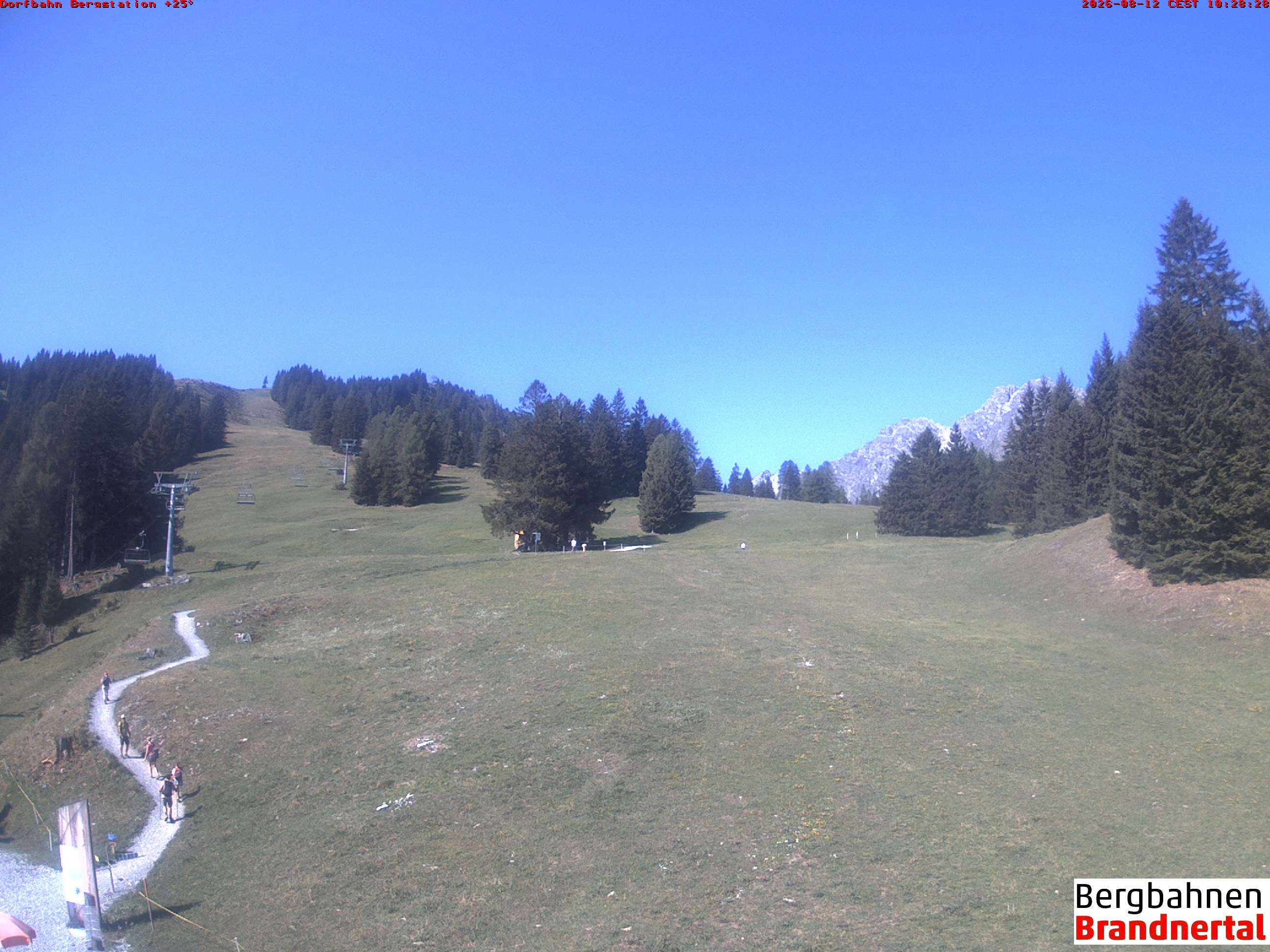 Archiv Foto Webcam Bergstation Dorfbahn, Brandnertal in Vorarlberg