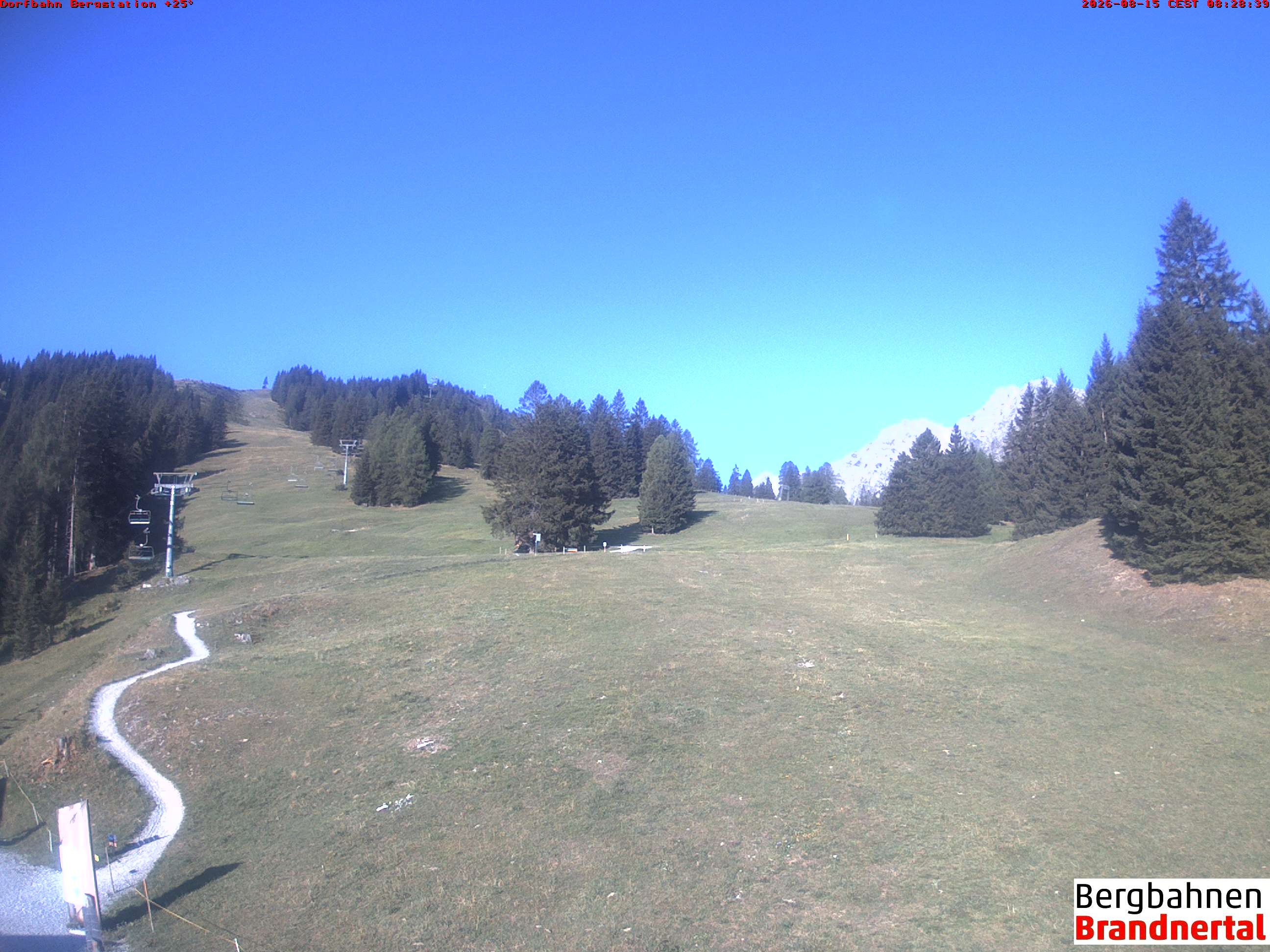 Archiv Foto Webcam Bergstation Dorfbahn, Brandnertal in Vorarlberg