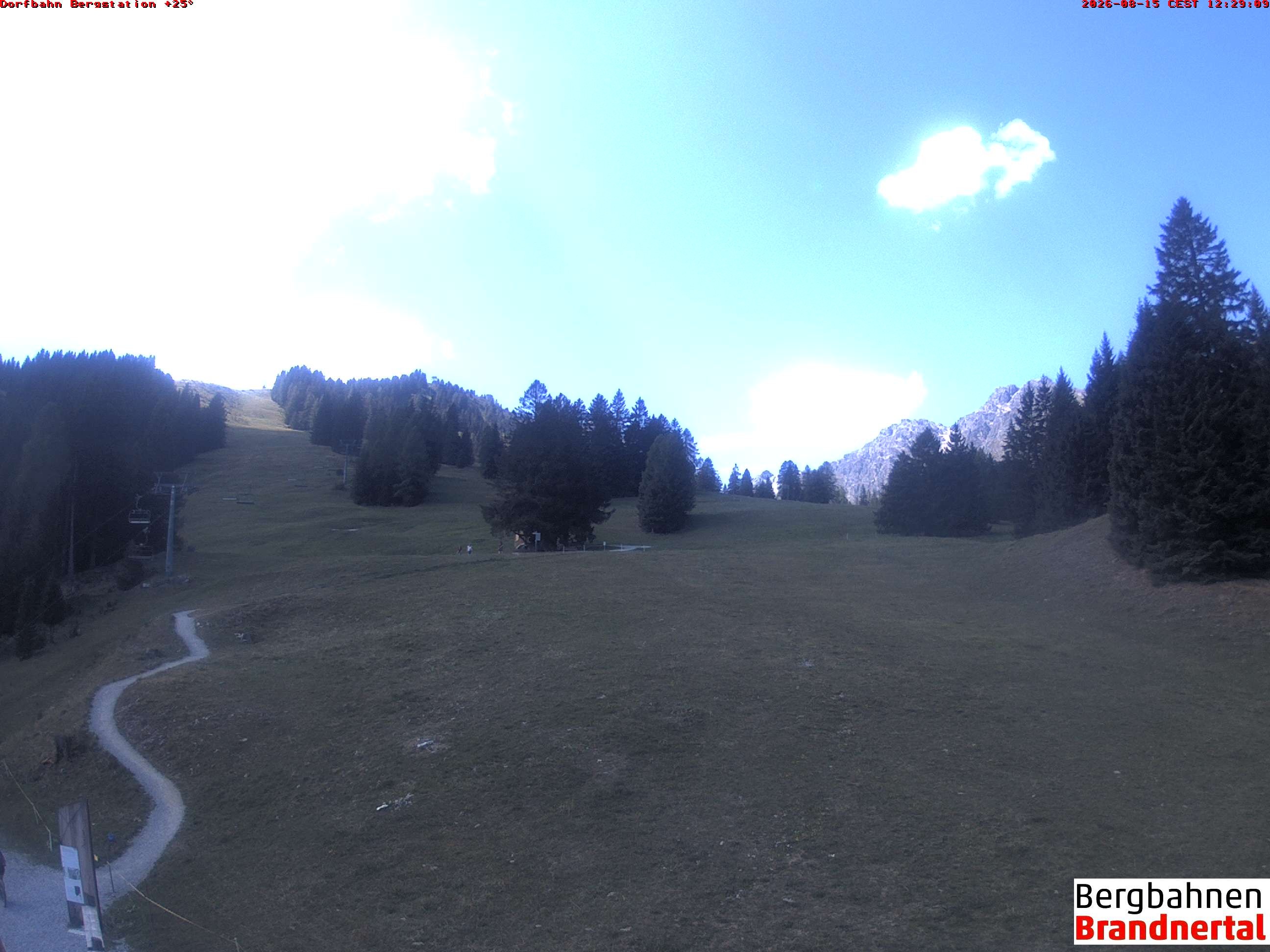 Archiv Foto Webcam Bergstation Dorfbahn, Brandnertal in Vorarlberg