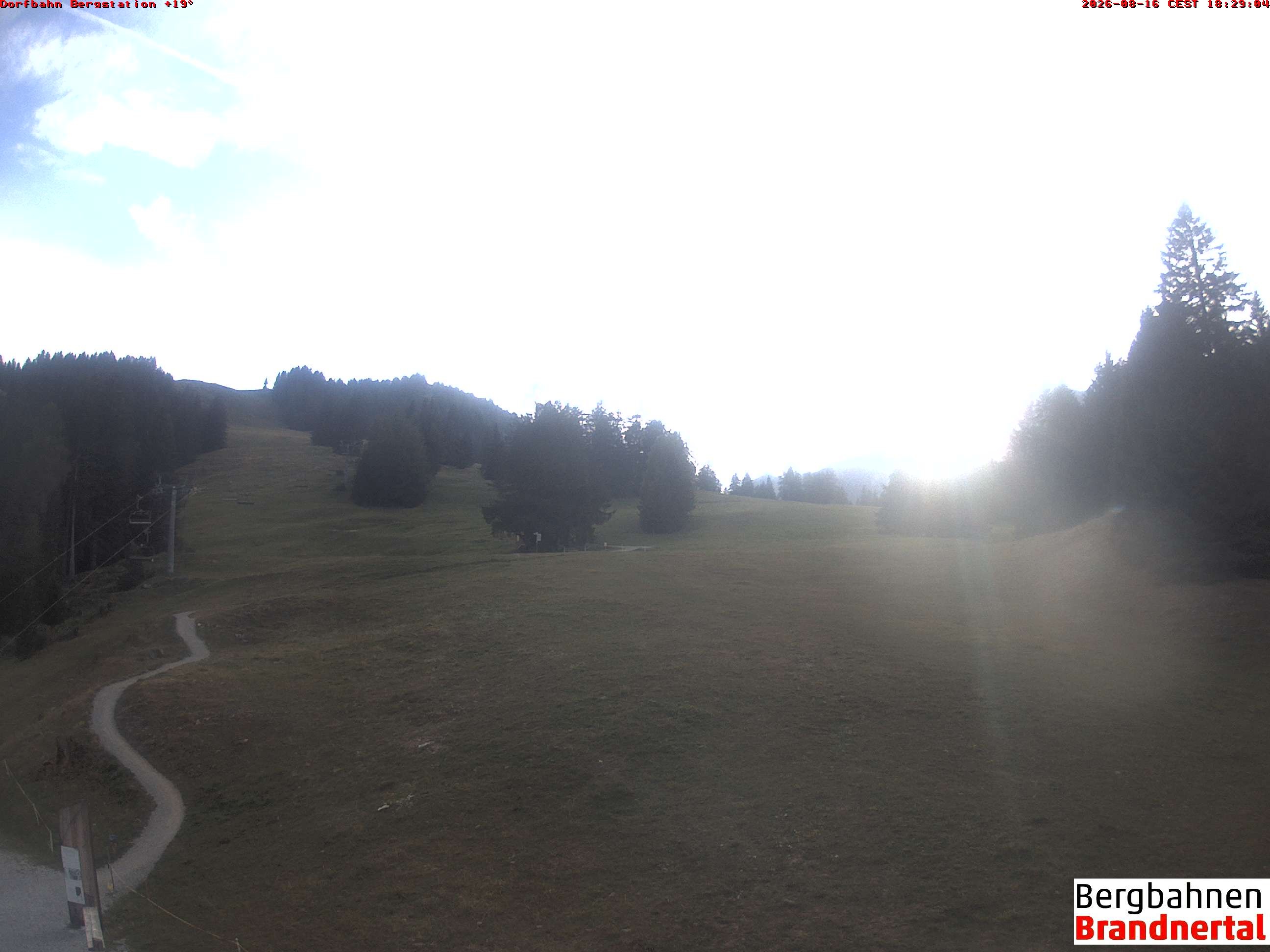 Archived image Webcam mountain station "Dorfbahn", valley "Brandnertal"