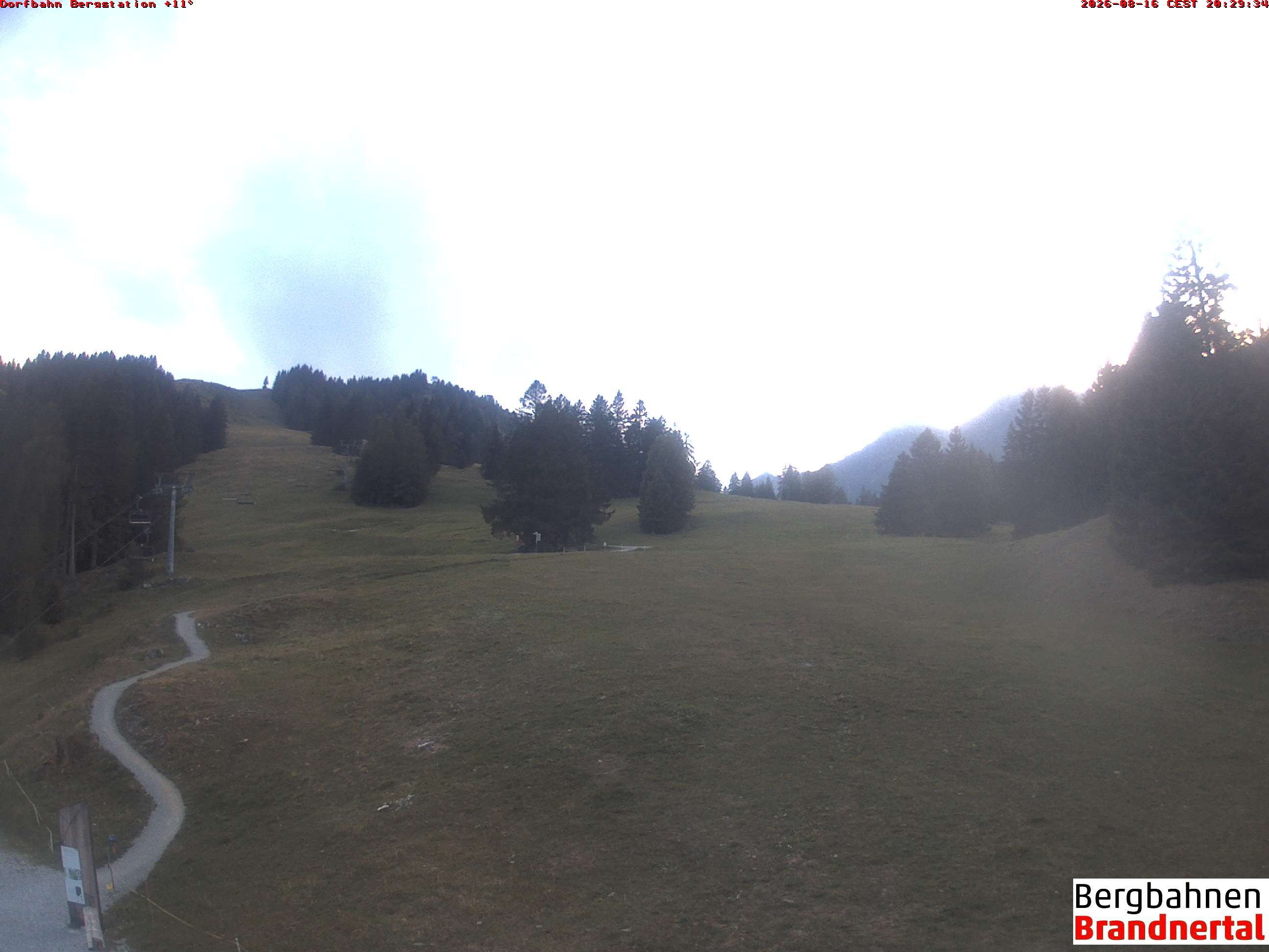Archived image Webcam mountain station "Dorfbahn", valley "Brandnertal"