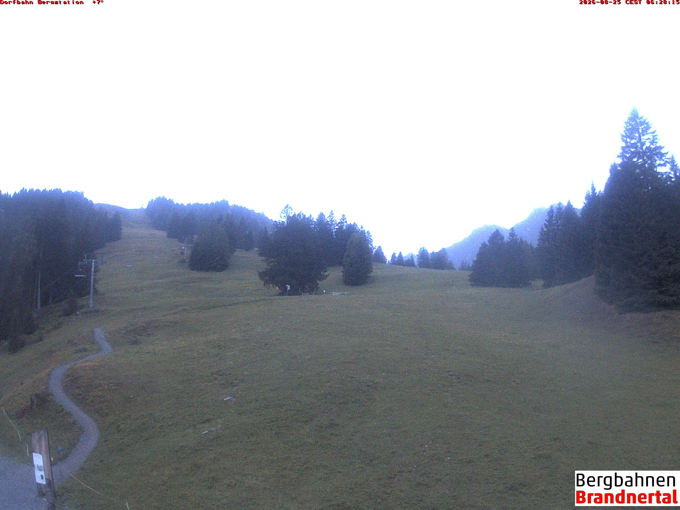 Archiv Foto Webcam Bergstation Dorfbahn, Brandnertal in Vorarlberg