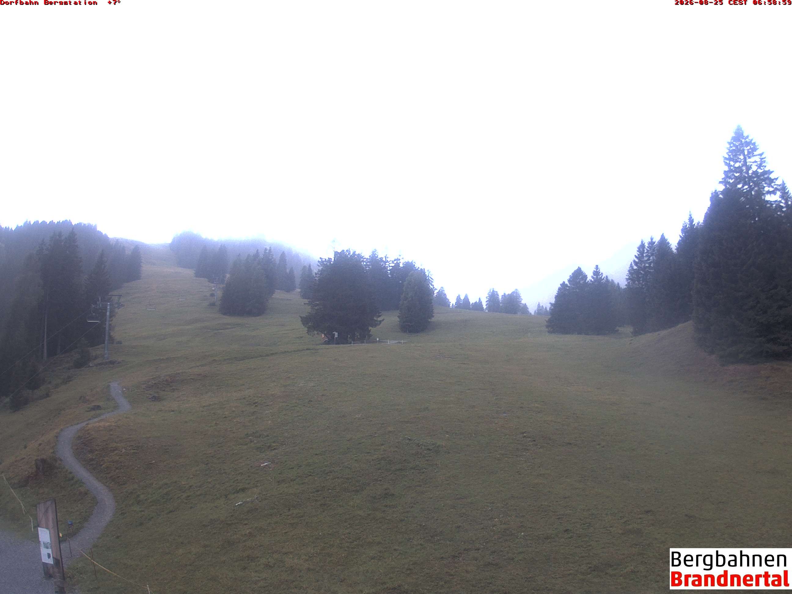 Archiv Foto Webcam Bergstation Dorfbahn, Brandnertal in Vorarlberg