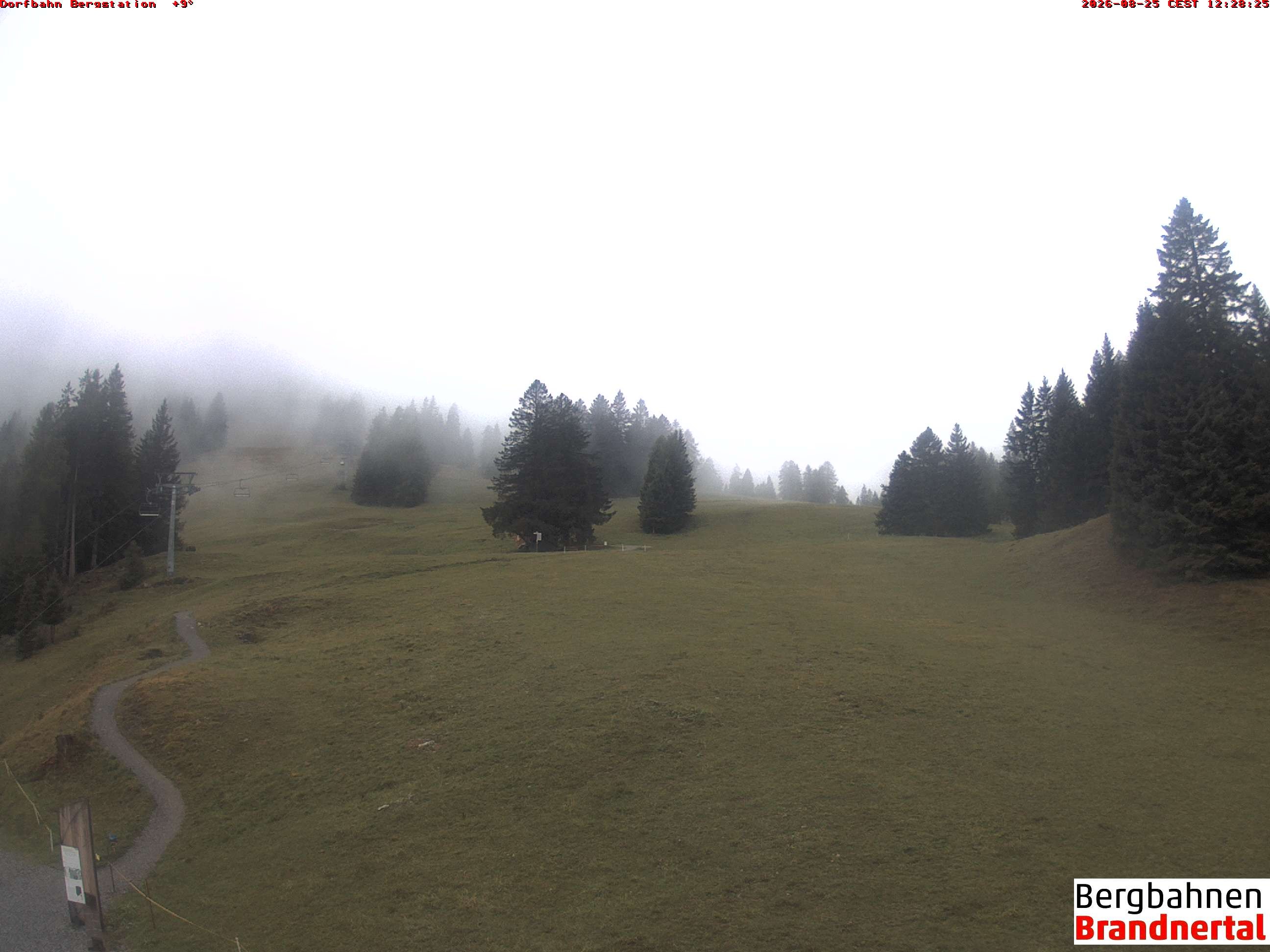 Archiv Foto Webcam Bergstation Dorfbahn, Brandnertal in Vorarlberg
