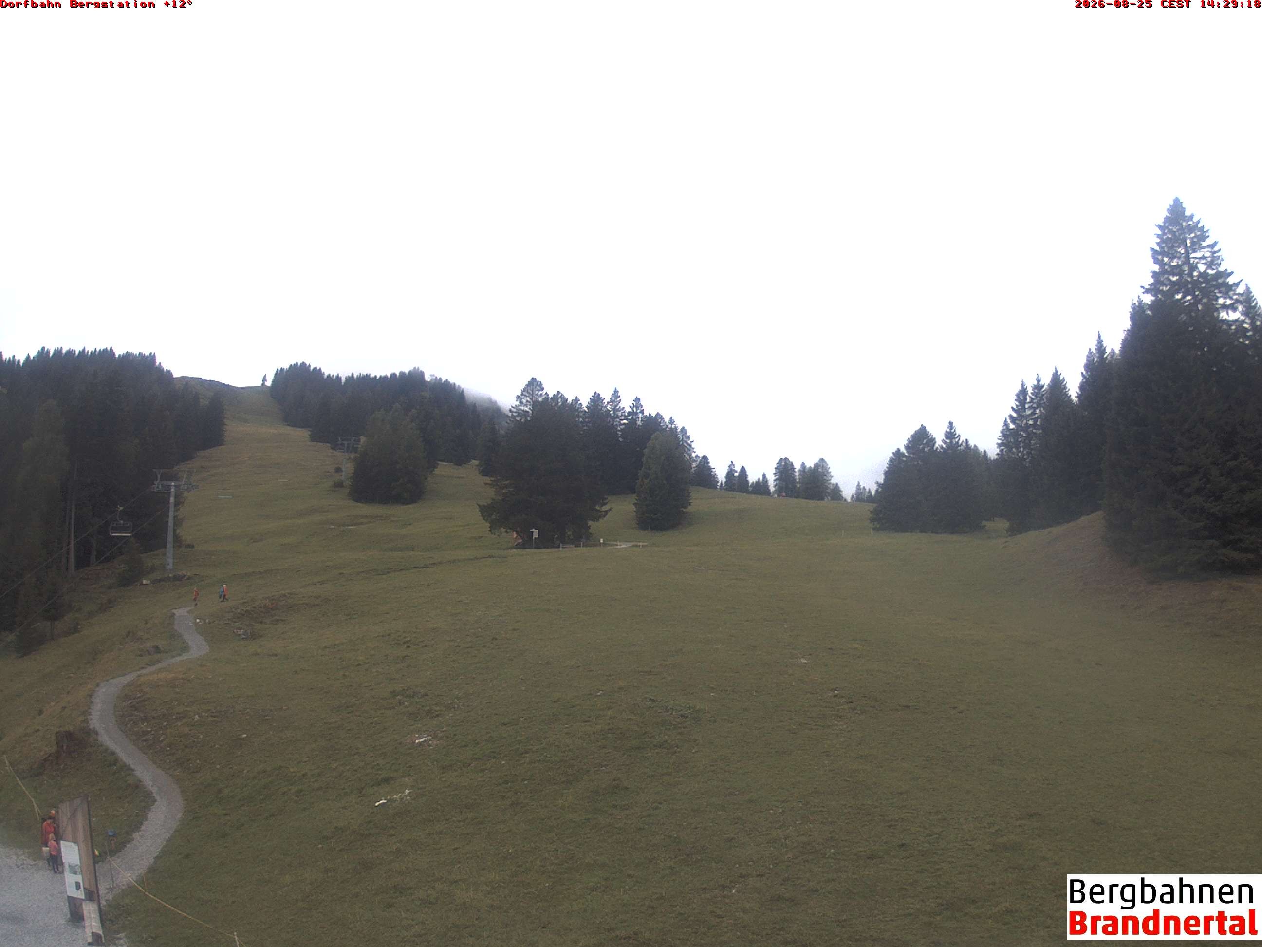 Archiv Foto Webcam Bergstation Dorfbahn, Brandnertal in Vorarlberg