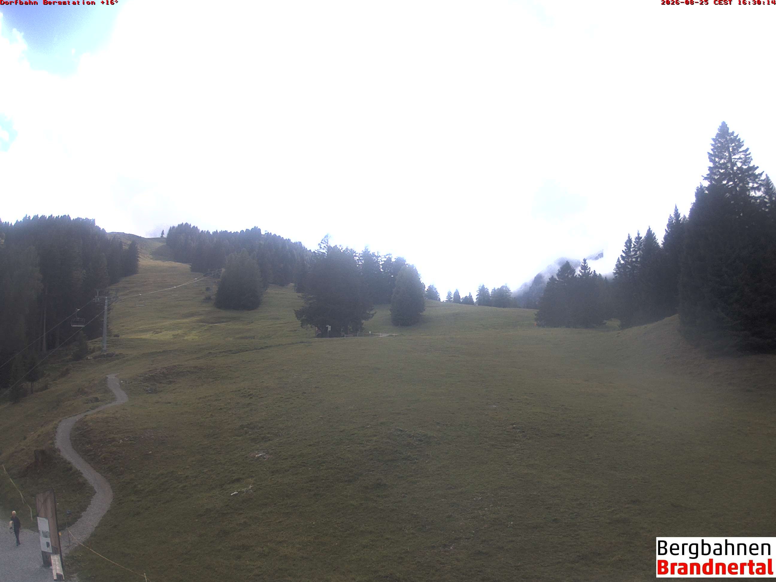 Archiv Foto Webcam Bergstation Dorfbahn, Brandnertal in Vorarlberg