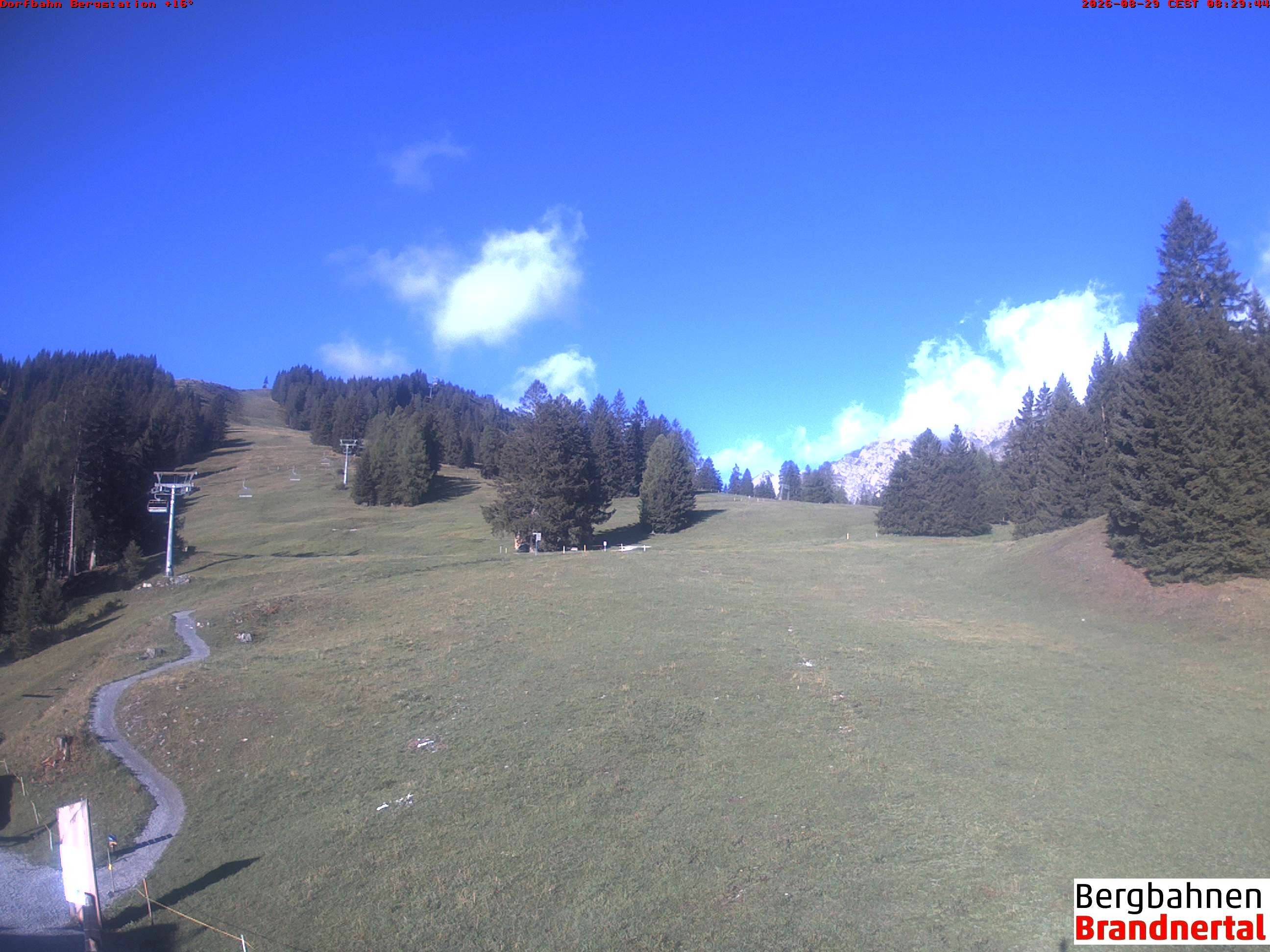 Archiv Foto Webcam Bergstation Dorfbahn, Brandnertal in Vorarlberg