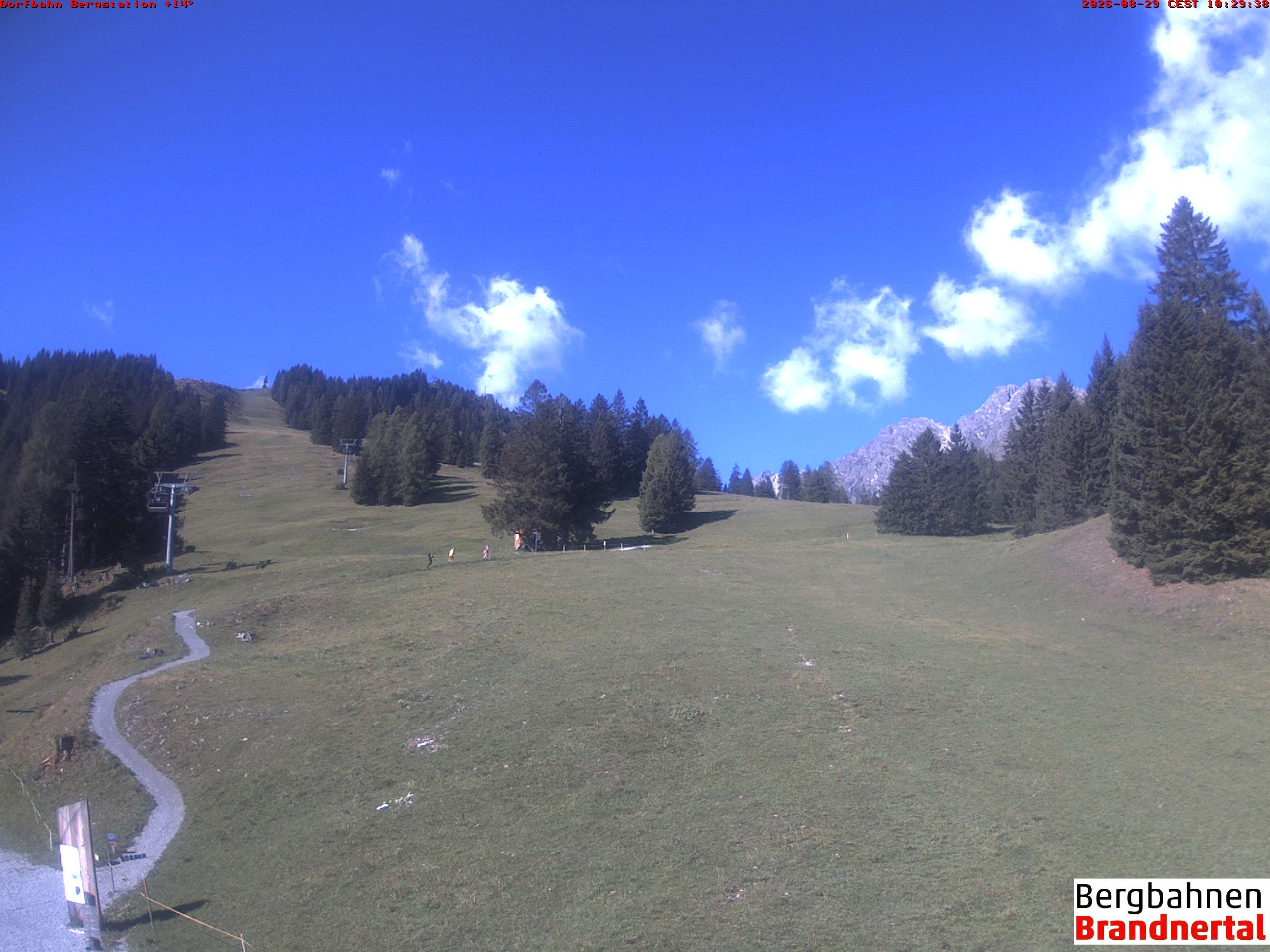 Archiv Foto Webcam Bergstation Dorfbahn, Brandnertal in Vorarlberg