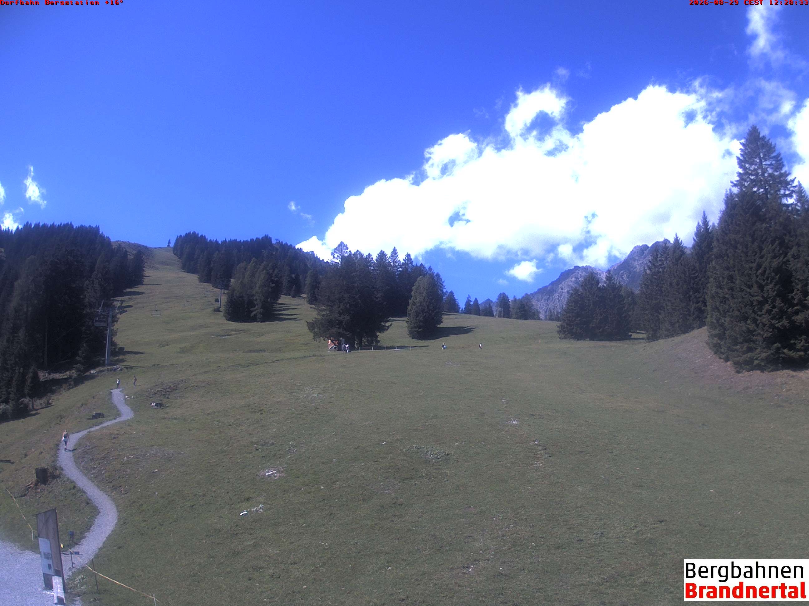 Archiv Foto Webcam Bergstation Dorfbahn, Brandnertal in Vorarlberg