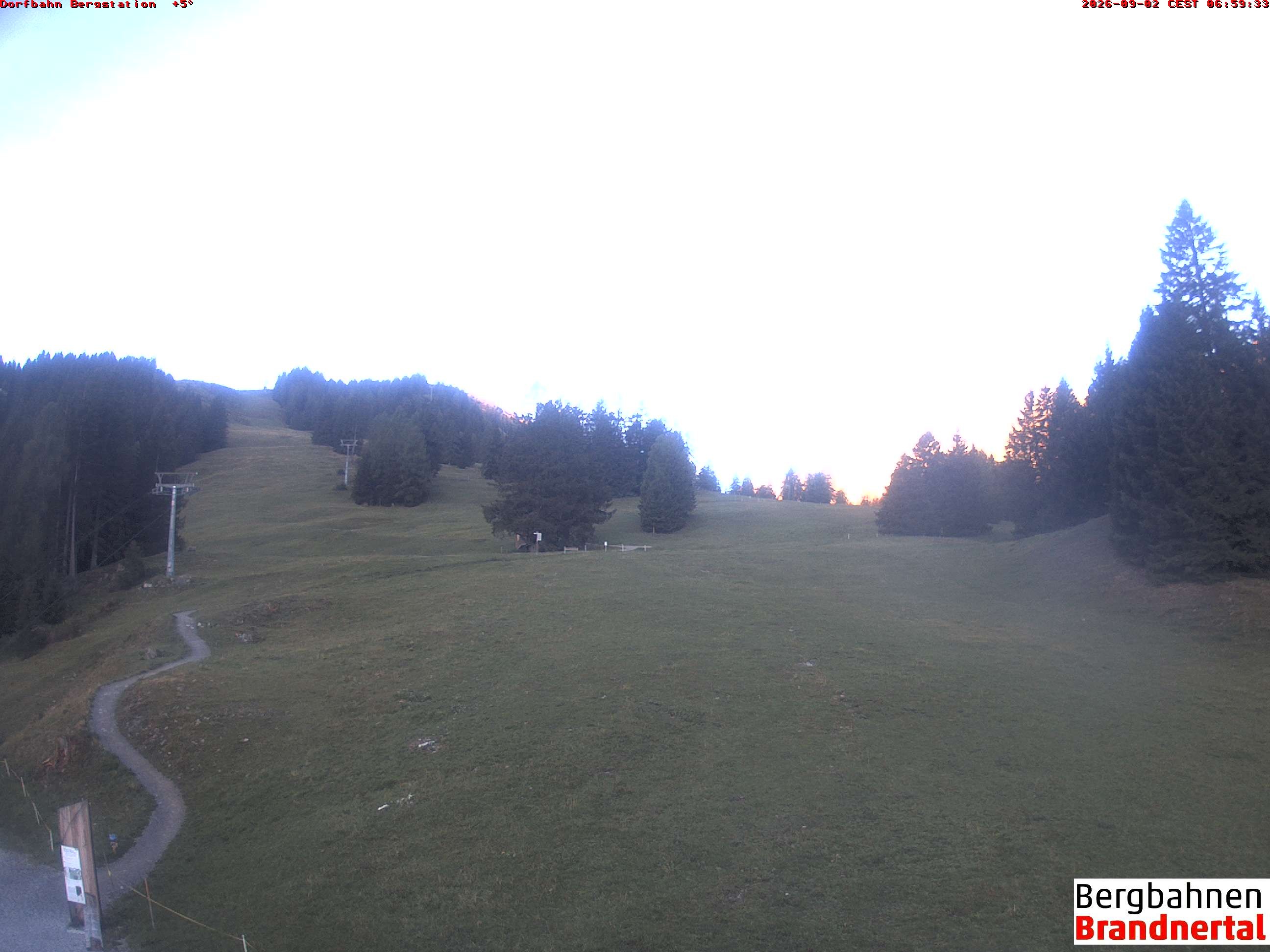 Archiv Foto Webcam Bergstation Dorfbahn, Brandnertal in Vorarlberg