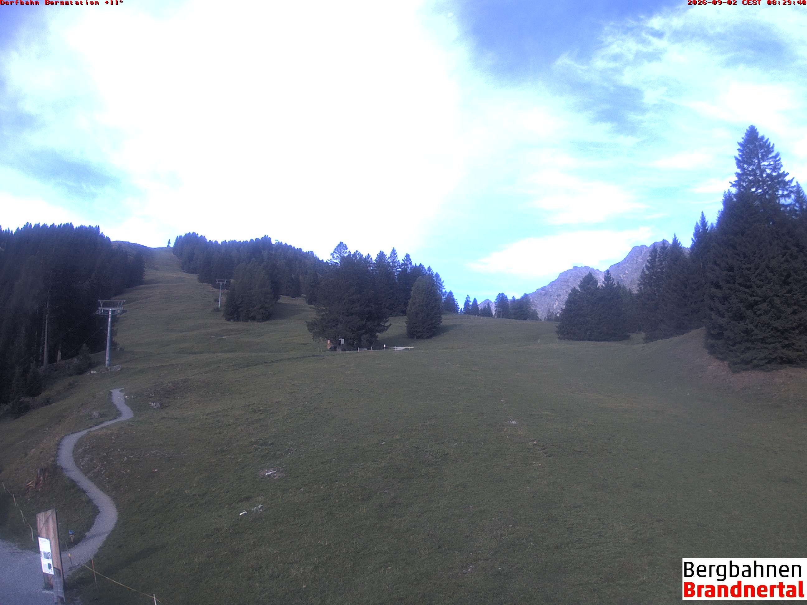 Archiv Foto Webcam Bergstation Dorfbahn, Brandnertal in Vorarlberg