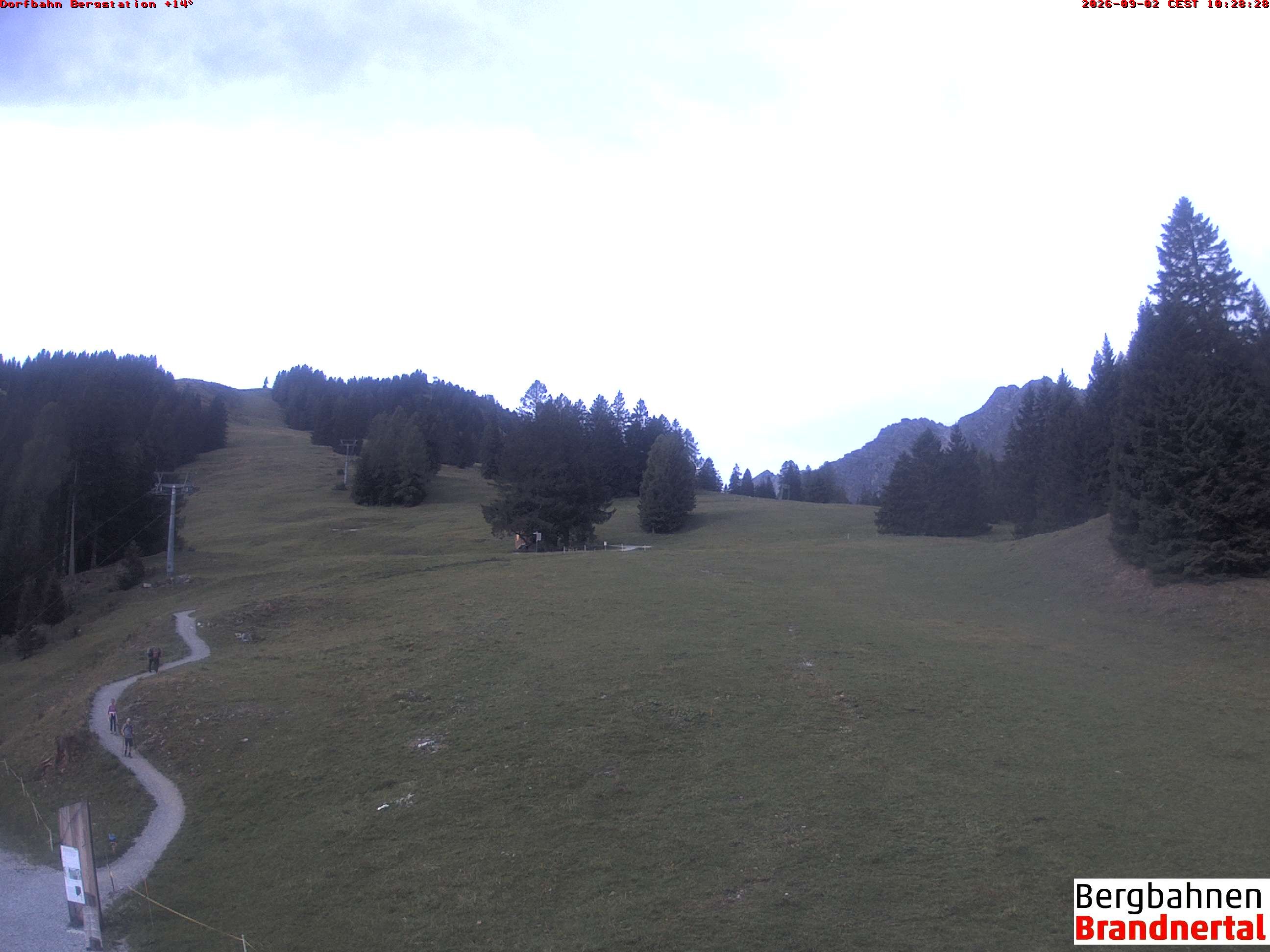 Archiv Foto Webcam Bergstation Dorfbahn, Brandnertal in Vorarlberg