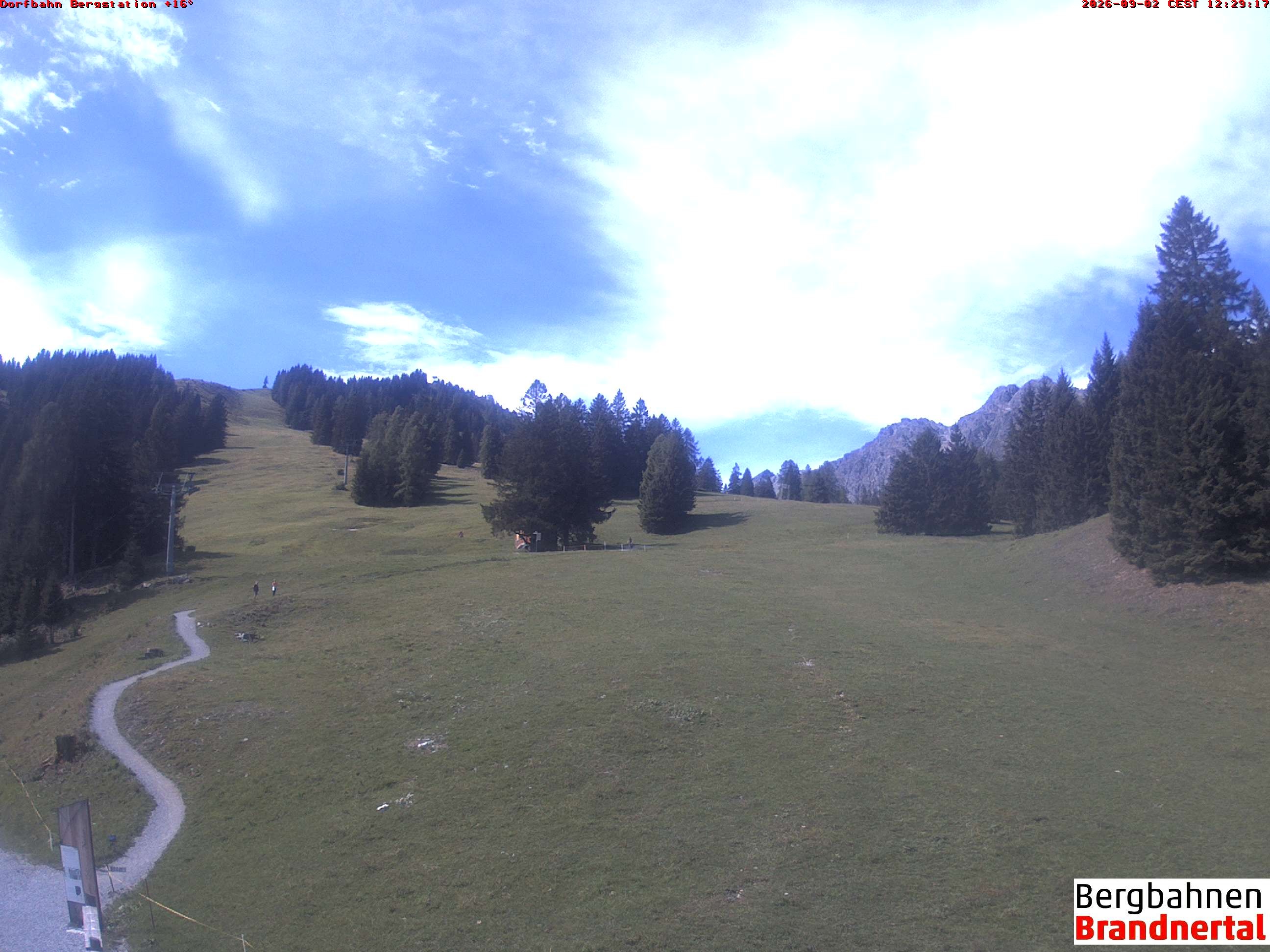 Archiv Foto Webcam Bergstation Dorfbahn, Brandnertal in Vorarlberg