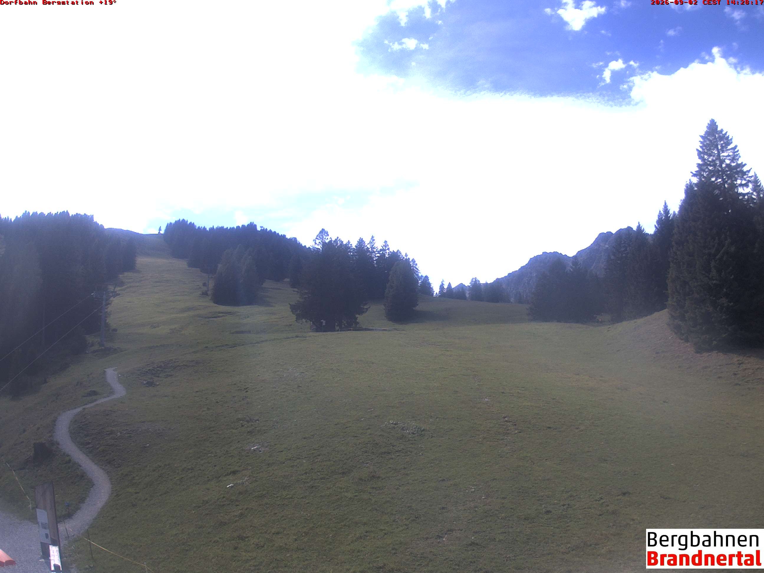 Archiv Foto Webcam Bergstation Dorfbahn, Brandnertal in Vorarlberg