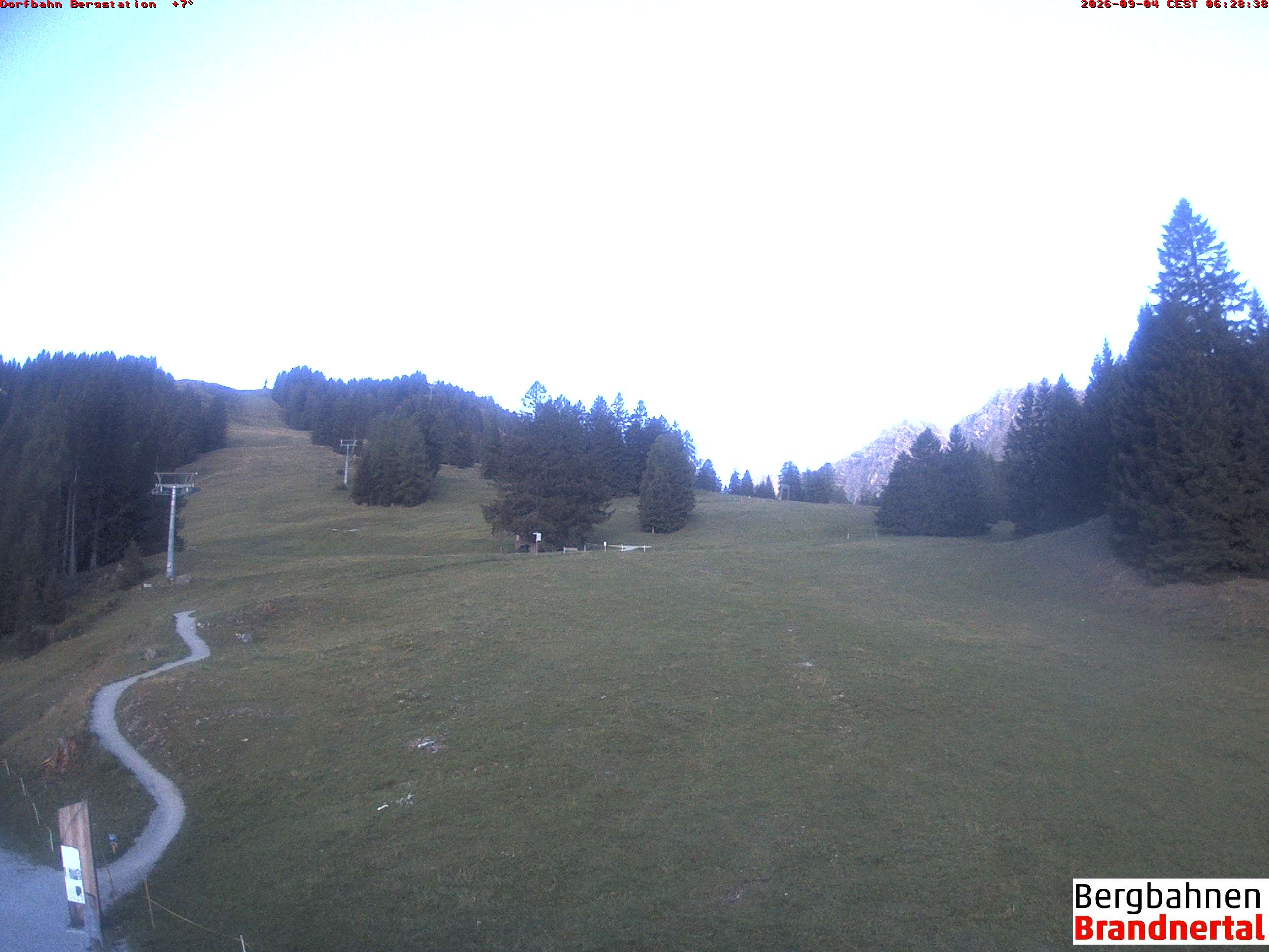Archiv Foto Webcam Bergstation Dorfbahn, Brandnertal in Vorarlberg