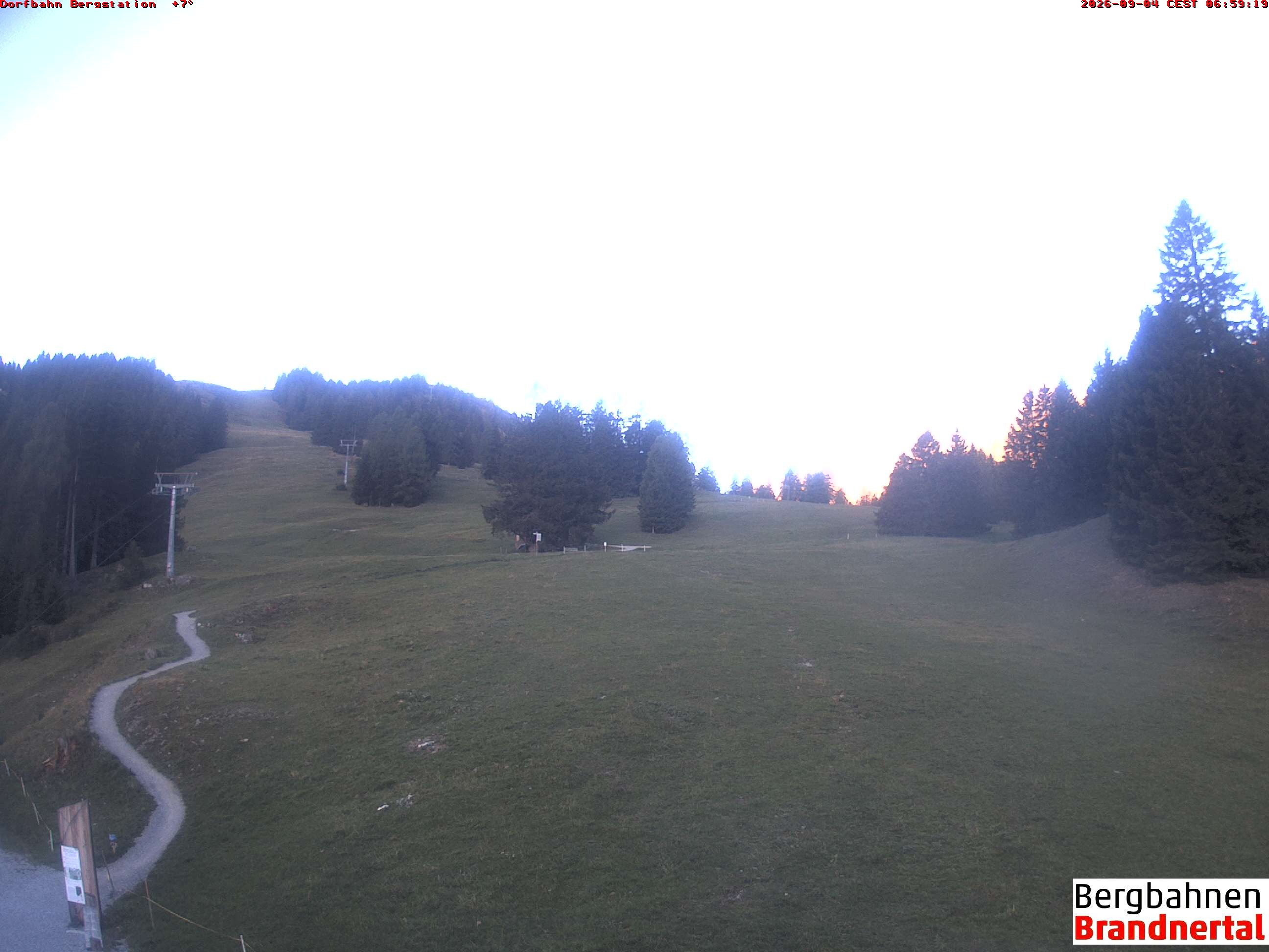 Archiv Foto Webcam Bergstation Dorfbahn, Brandnertal in Vorarlberg