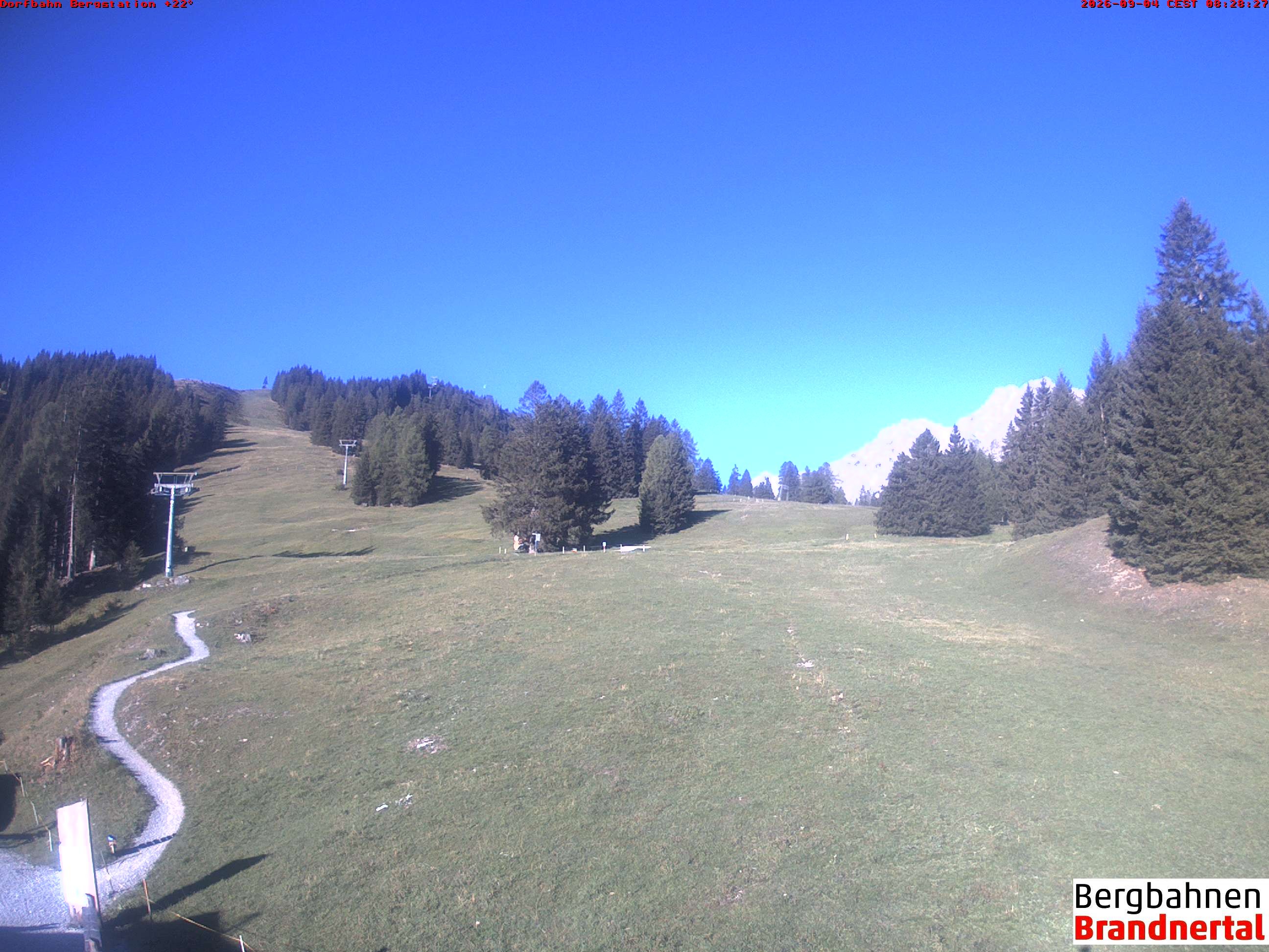 Archiv Foto Webcam Bergstation Dorfbahn, Brandnertal in Vorarlberg